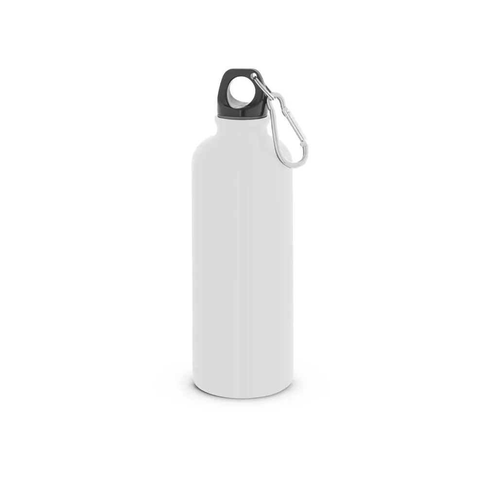 KELCE. Botella de acero inoxidable de pared simple con mosquetón de 550 ml