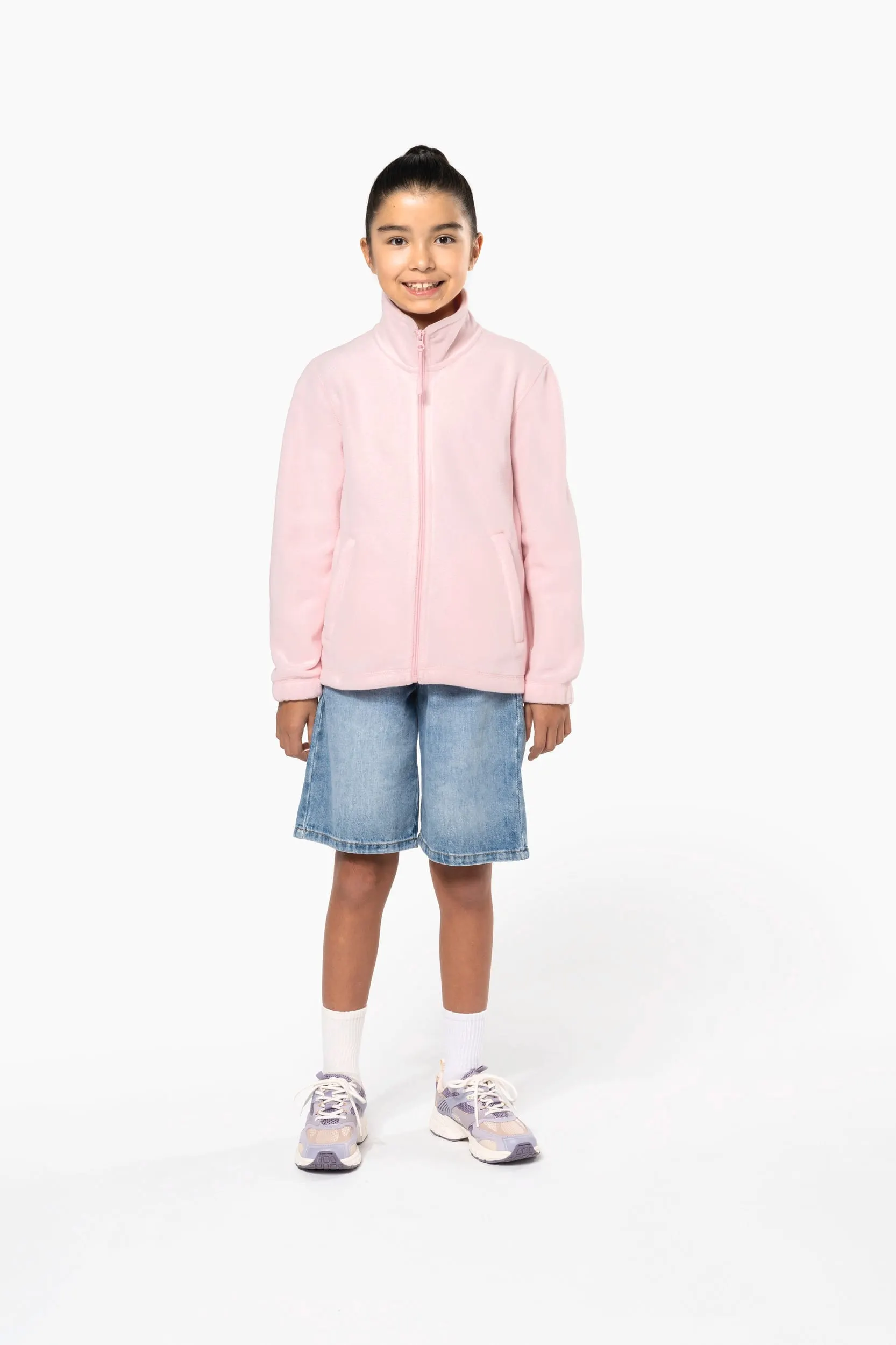 Chaqueta micropolar con cremallera infantil