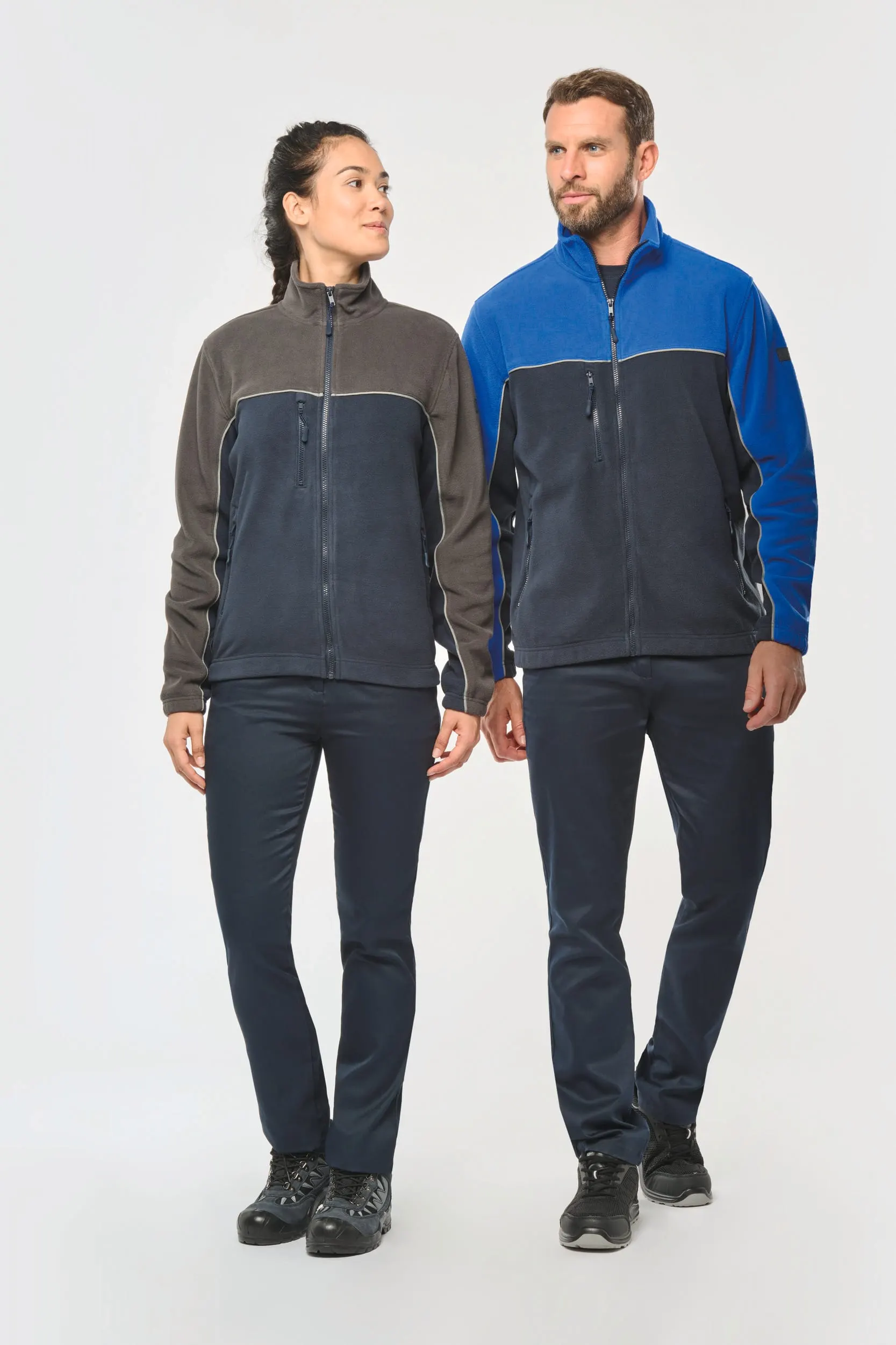 Chaqueta micropolar bicolor ecorresponsable - Unisex