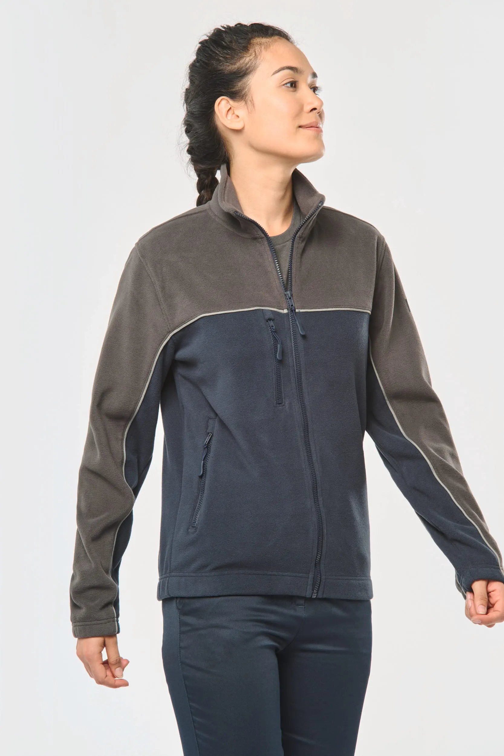 Chaqueta micropolar bicolor ecorresponsable - Unisex