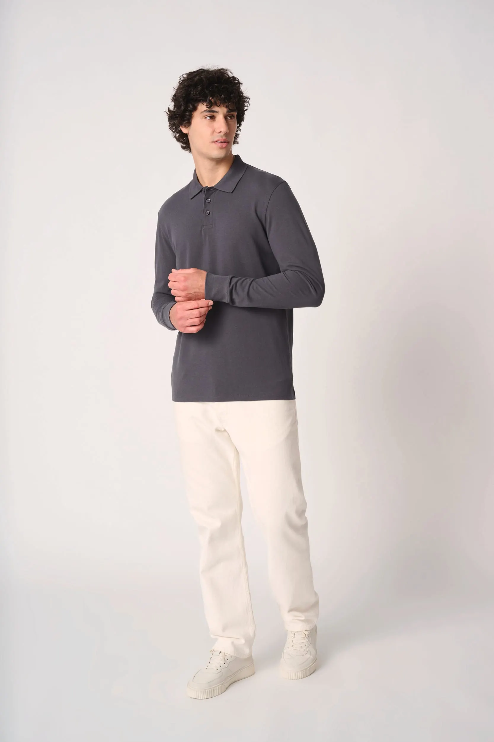 Polo punto piqué LSL hombre