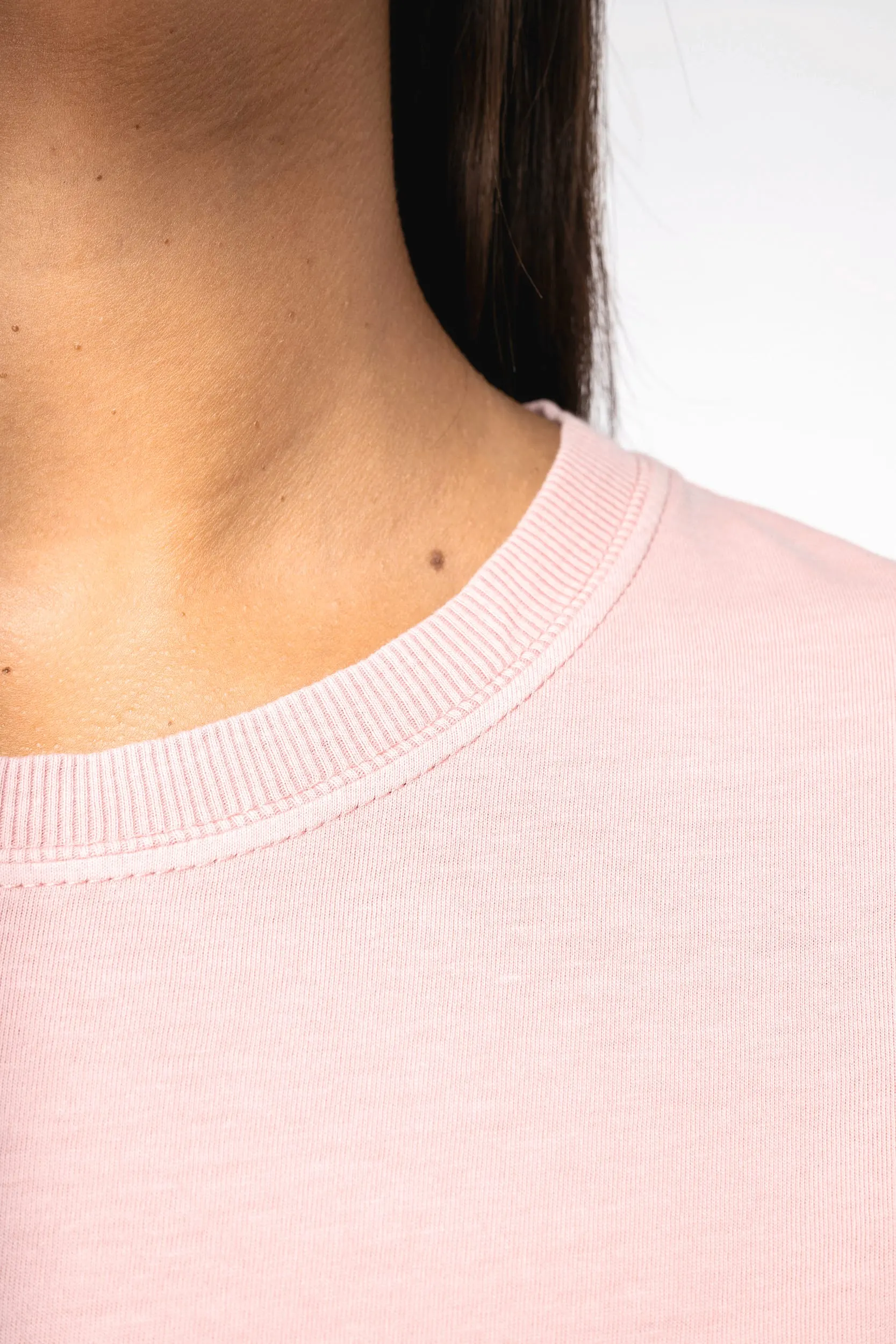 Vestido tipo camiseta ecorresponsable efecto lavado mujer