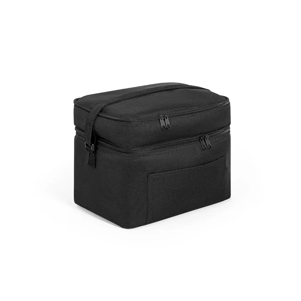 CANCUN LARGE. Bolsa térmica de poliéster reciclado 600D, con correa de cincha ajustable 14 L