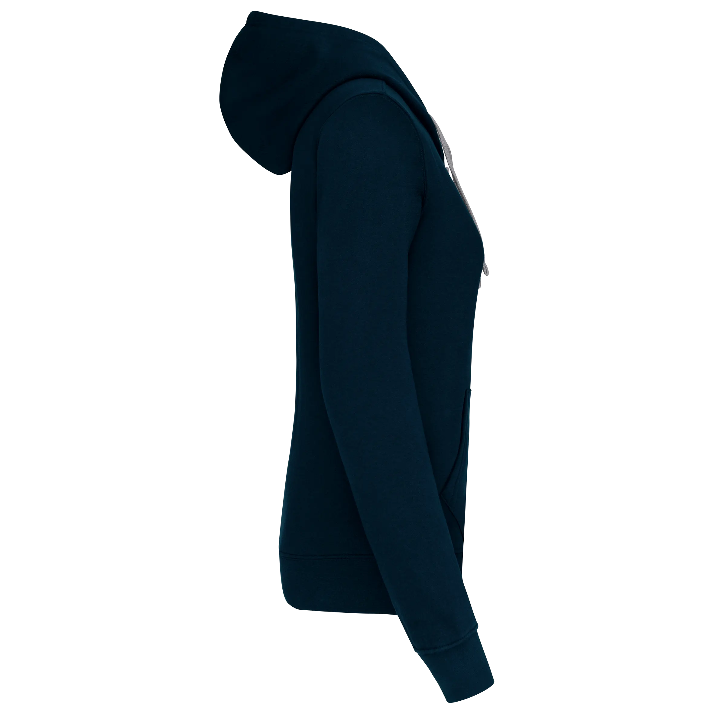 Sudadera capucha contrastada mujer