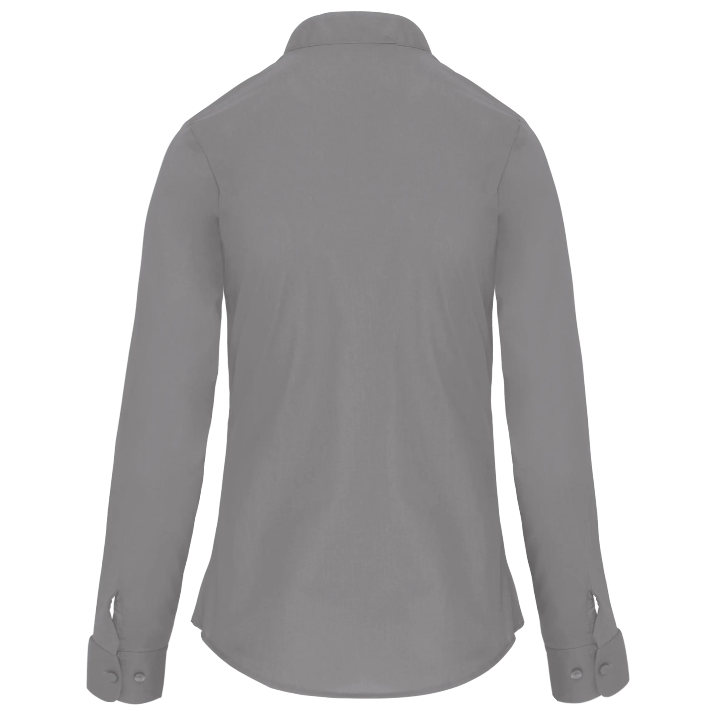 Camisa cuello mao manga larga mujer
