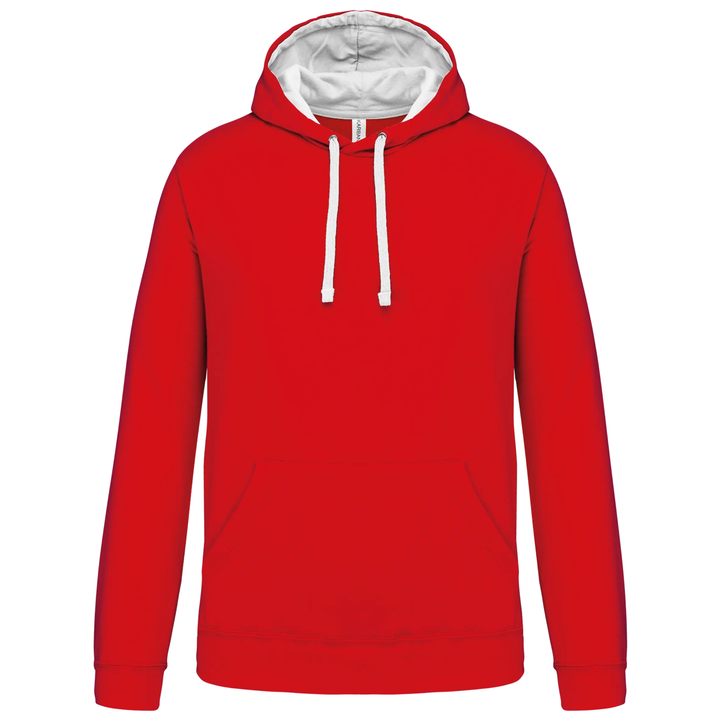 Sudadera capucha contrastada hombre