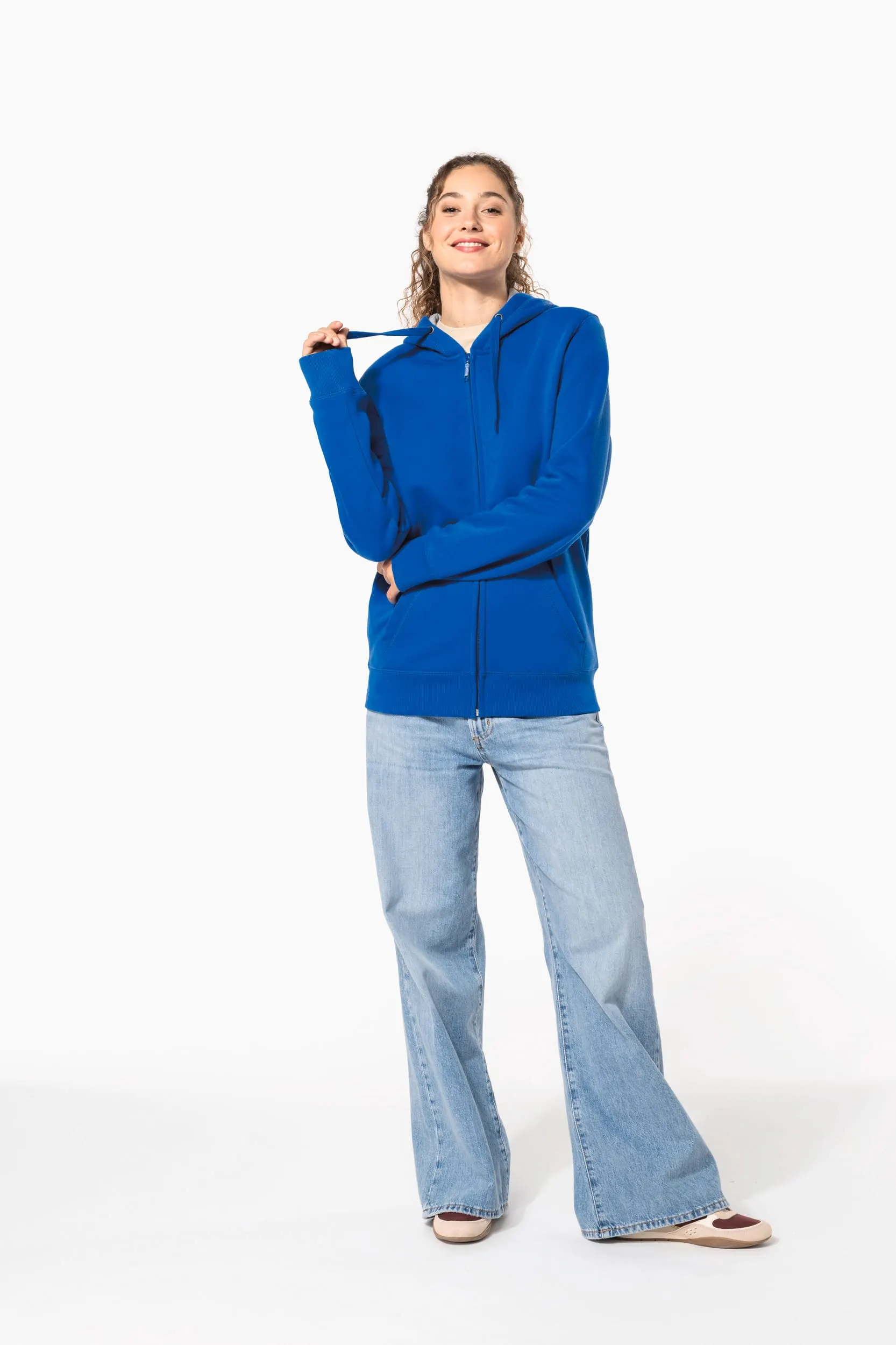 Sudadera capucha y cremallera
