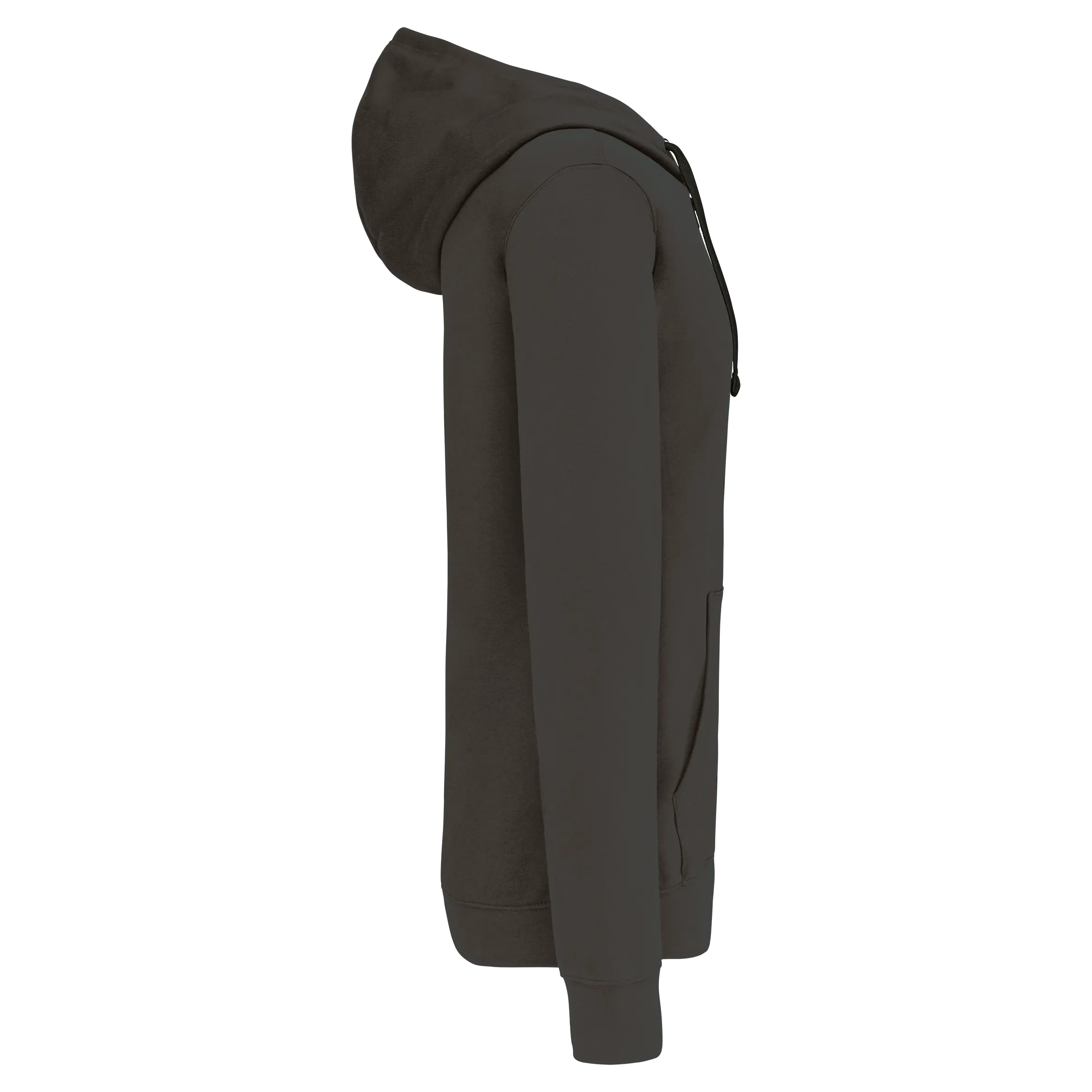 Sudadera capucha y cremallera contrastada