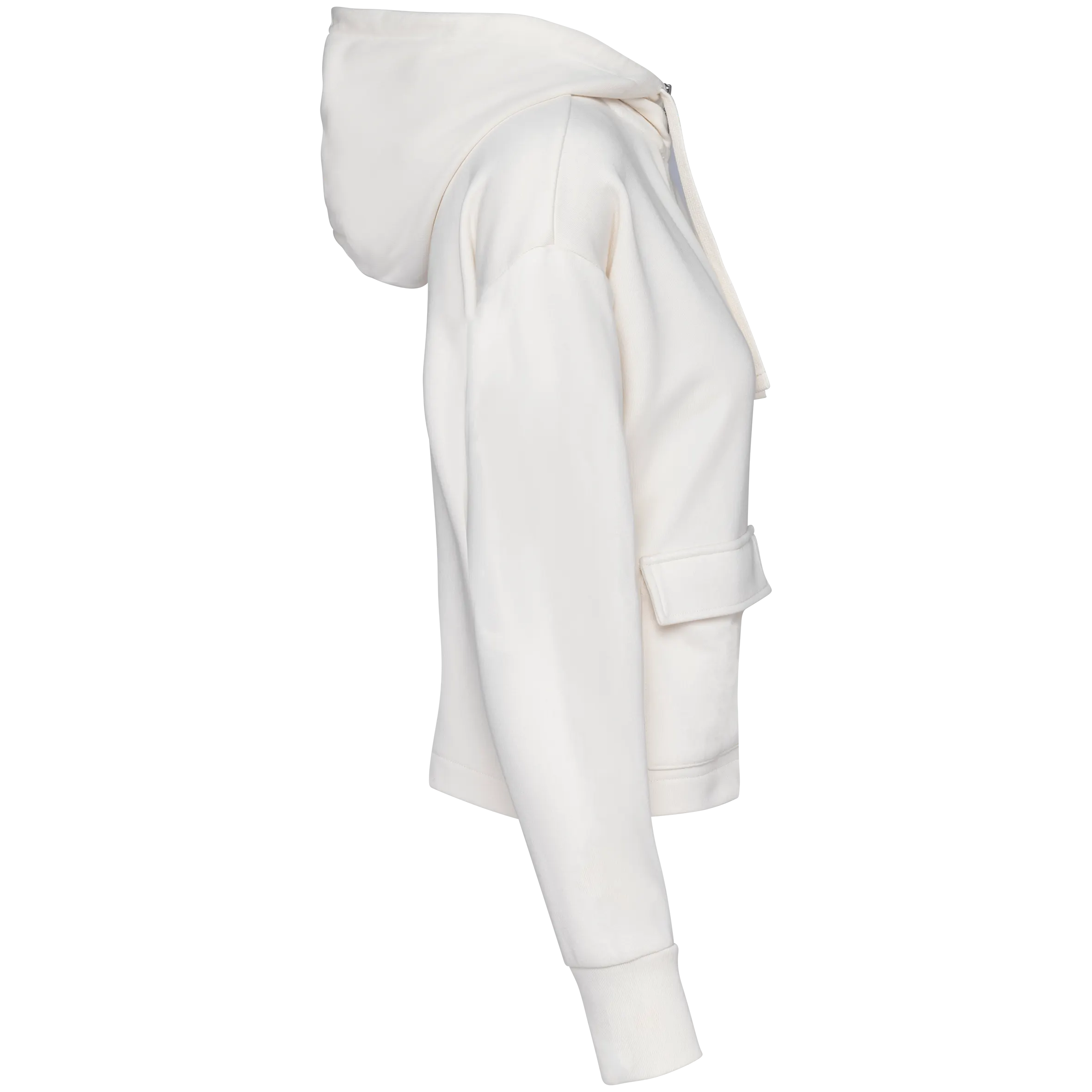 Sudadera ecorresponsable con cremallera y capucha French Terry mujer