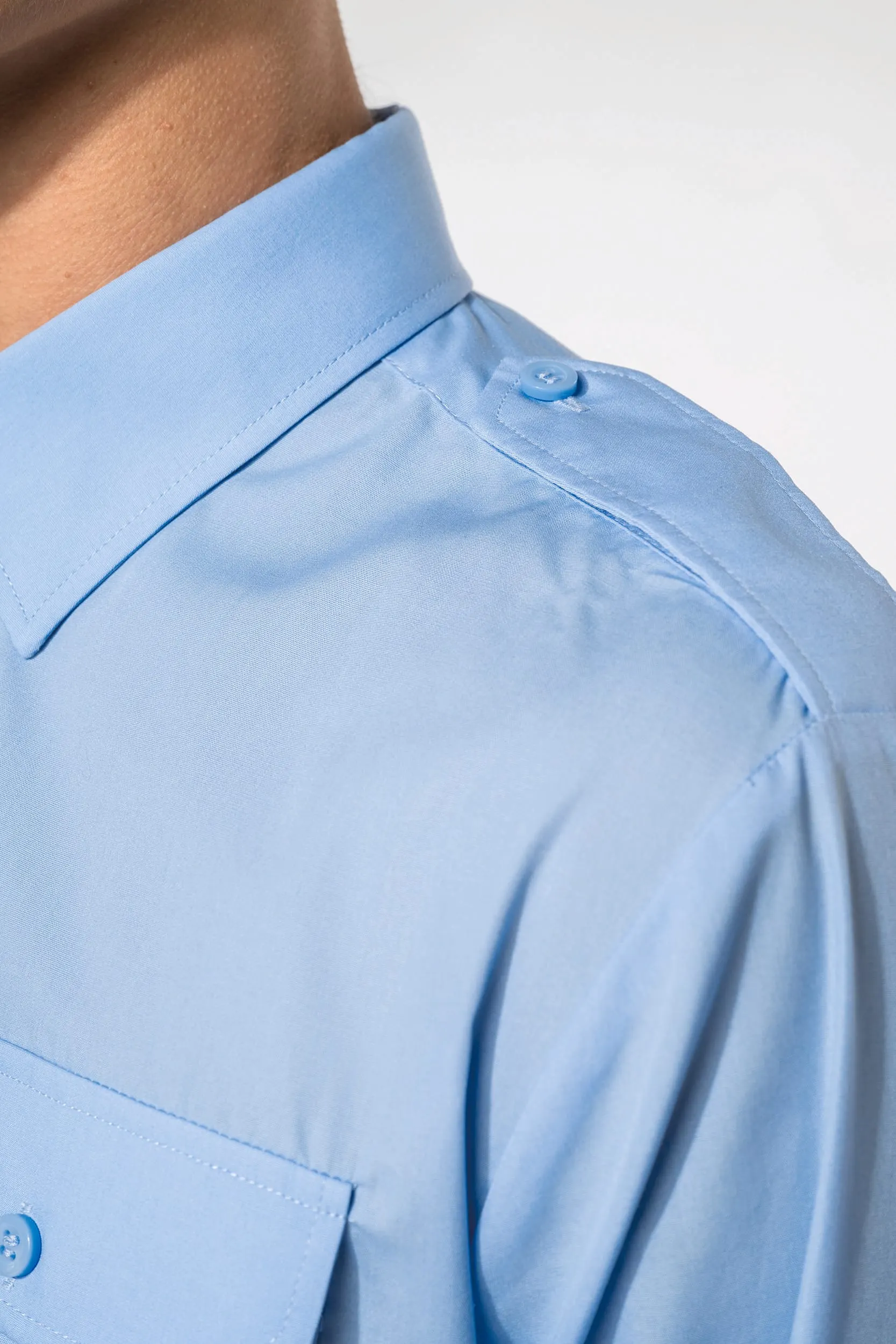 Camisa piloto manga larga hombre