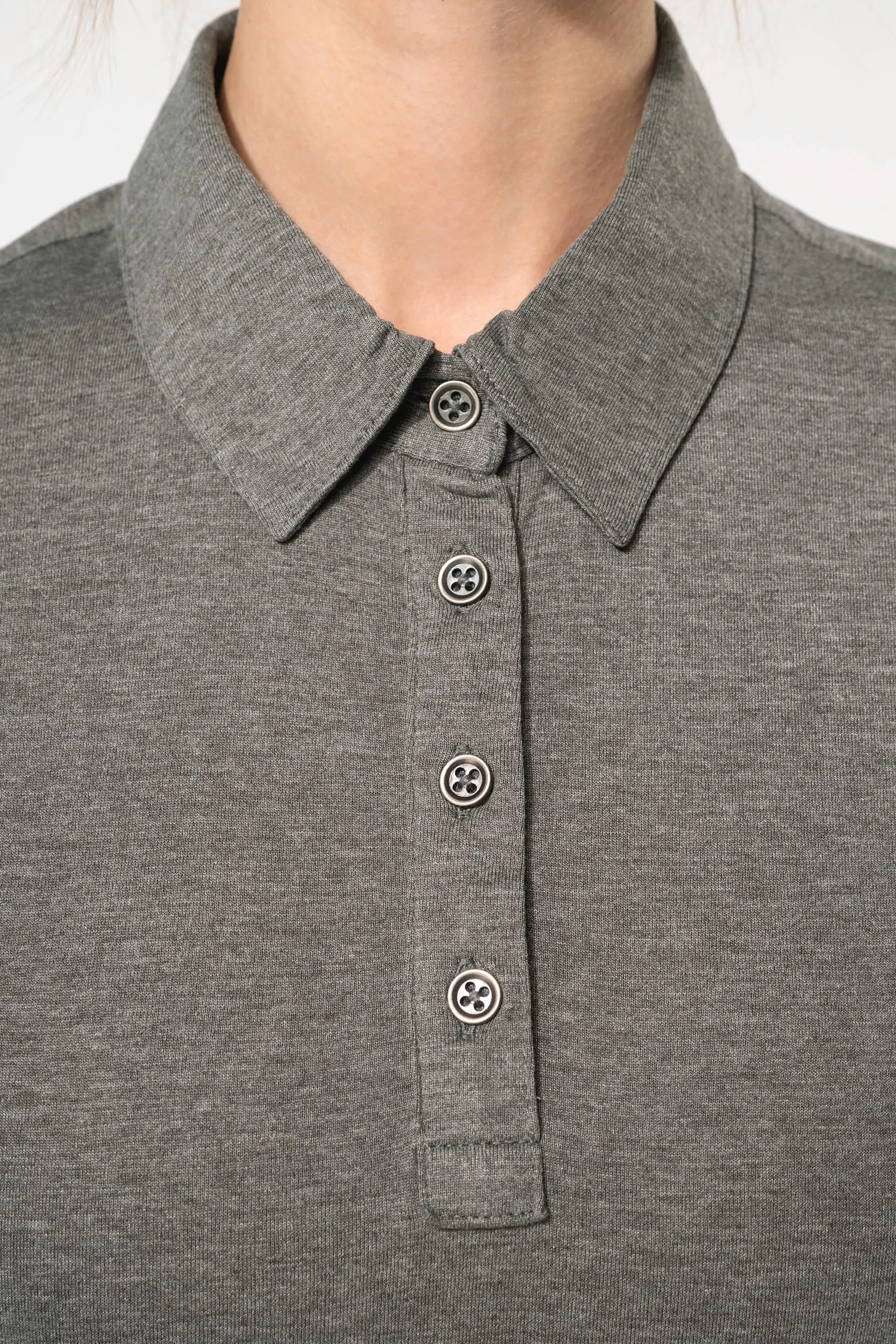 Polo jersey manga corta mujer