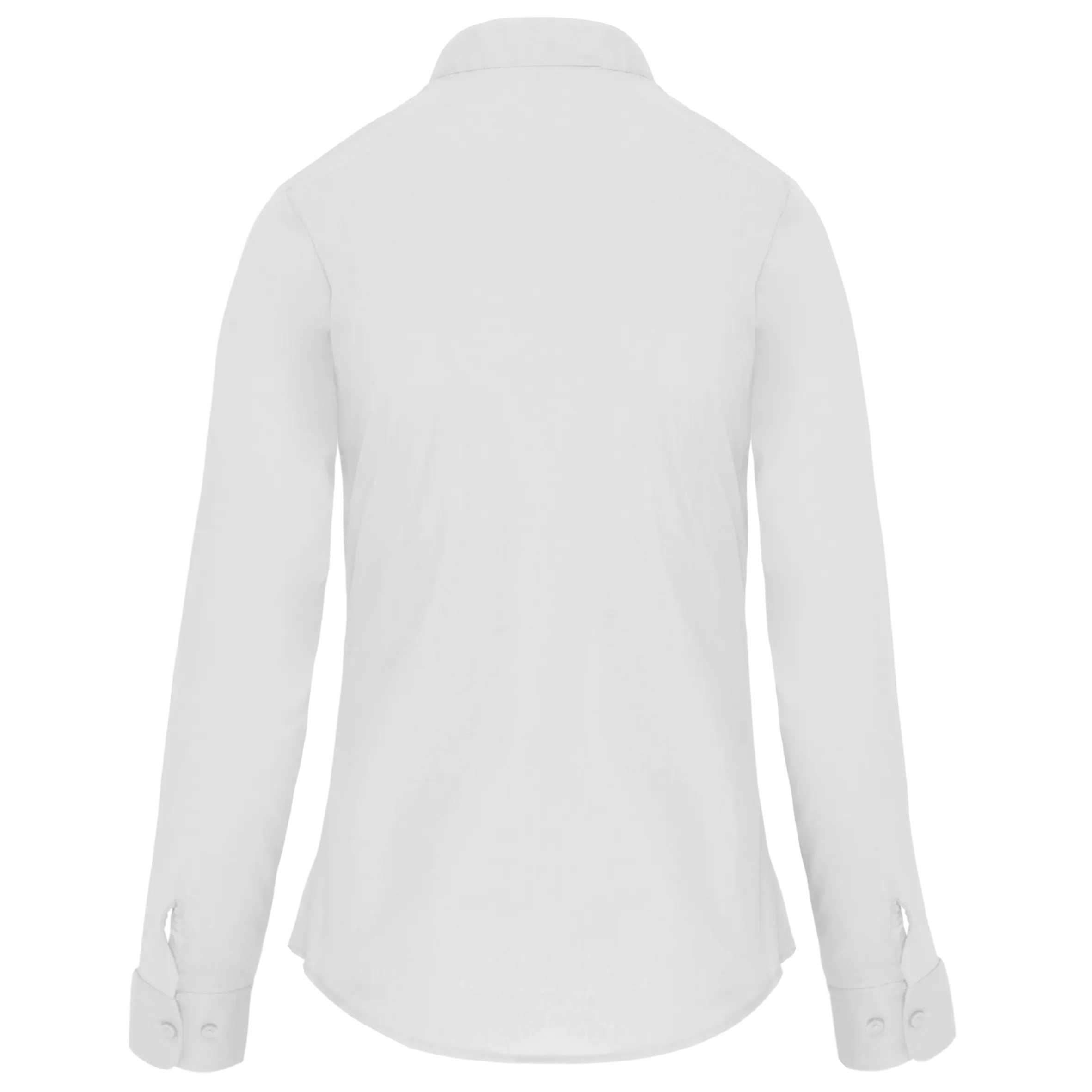 Camisa cuello mao manga larga mujer
