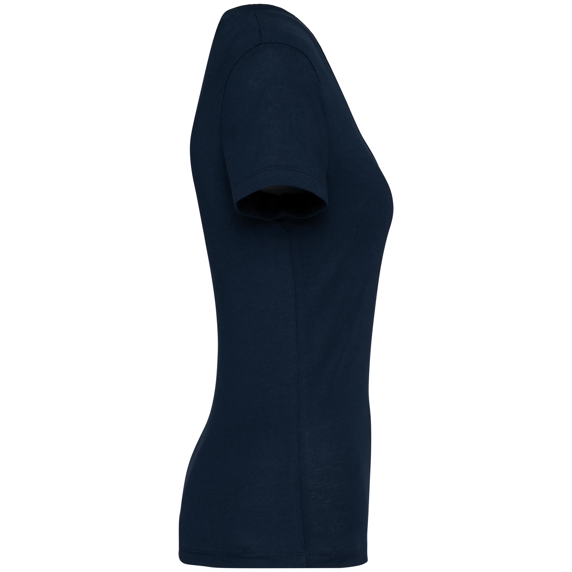Camiseta ecorresponsable cuello de pico mujer