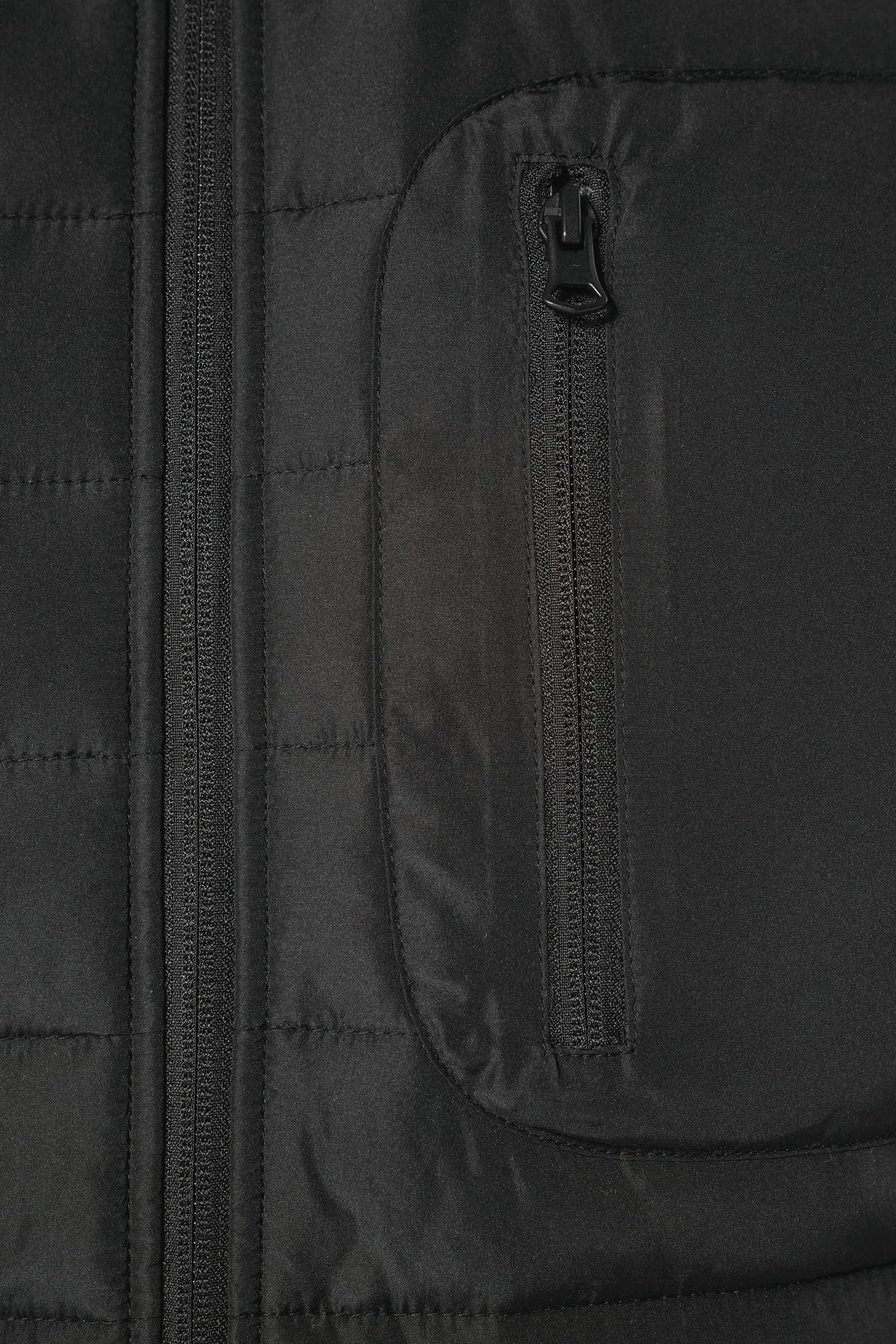 Chaqueta bimaterial hombre