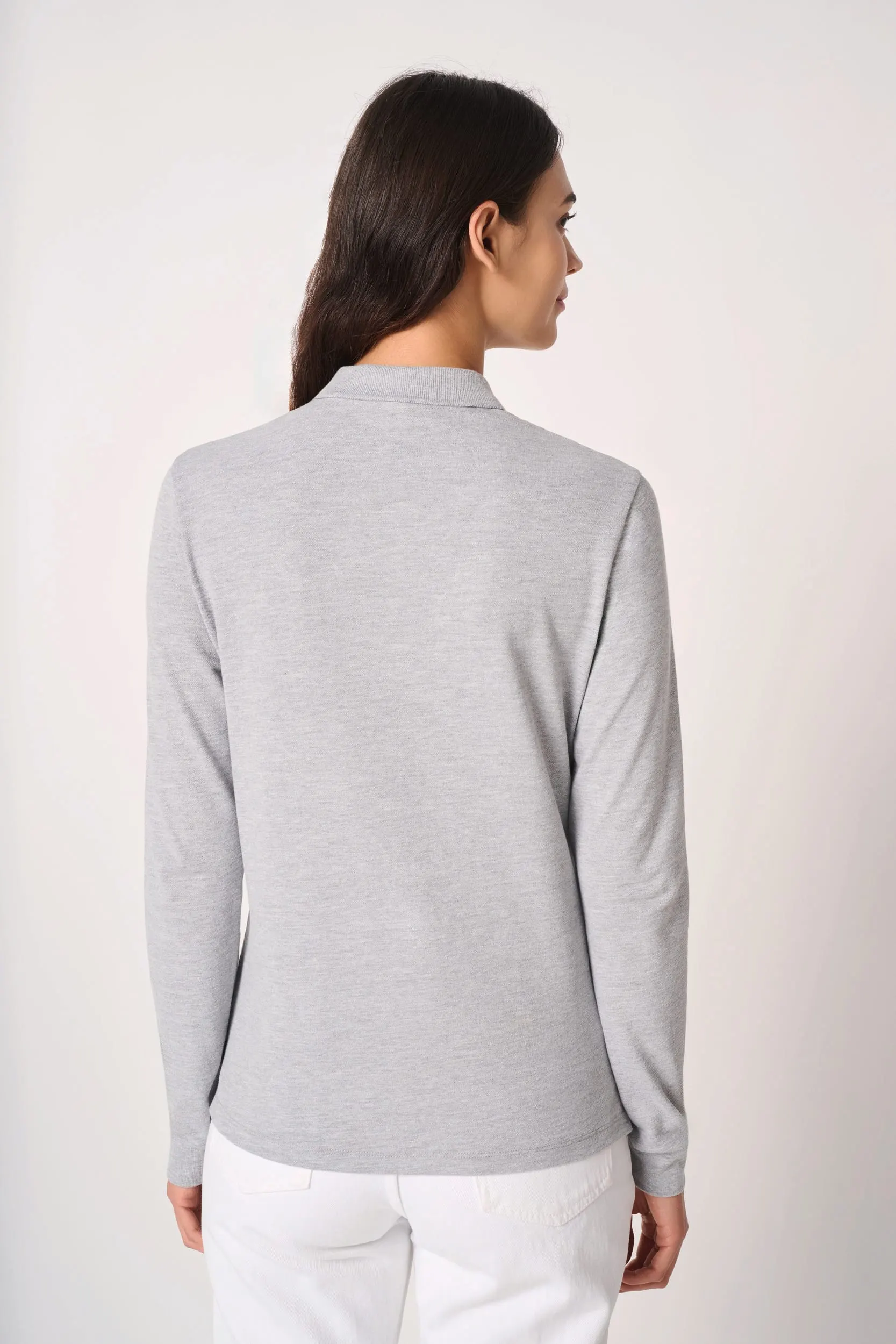 Polo punto piqué LSL mujer