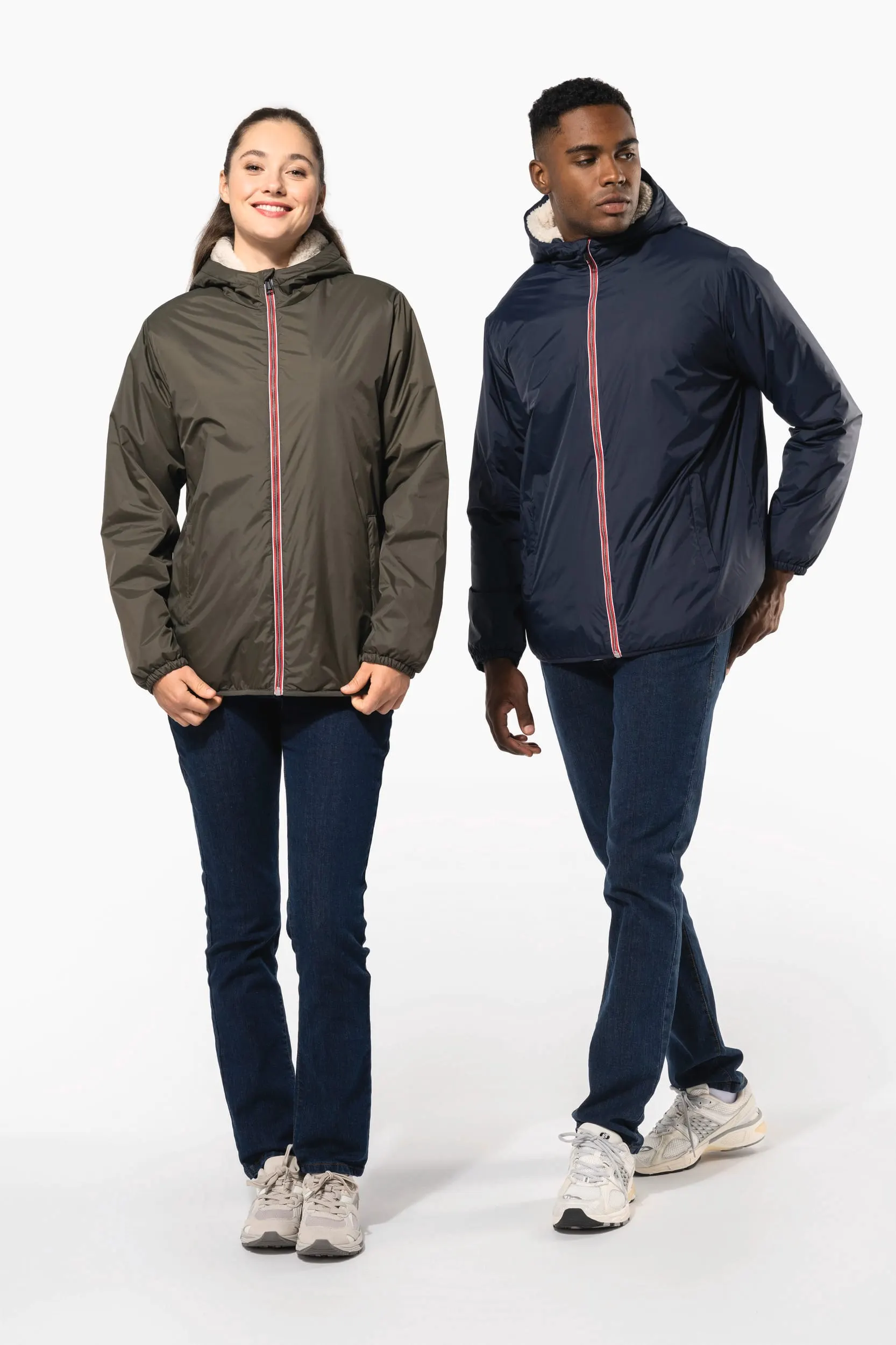 Chaqueta con forro de sherpa unisex