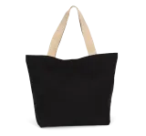 Bolsa shopper reciclada grande con fuelle en el fondo