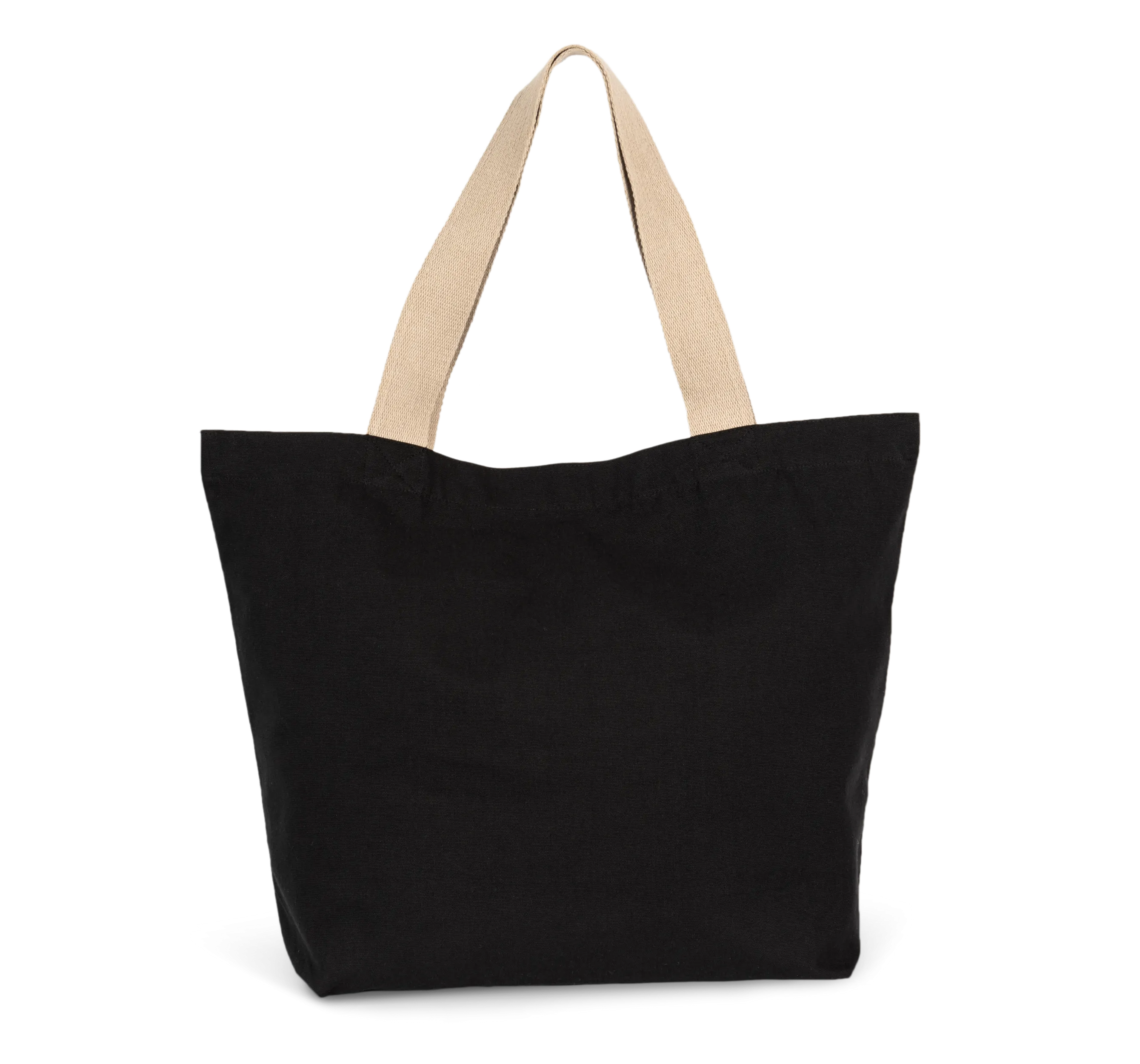 Bolsa shopper reciclada grande con fuelle en el fondo