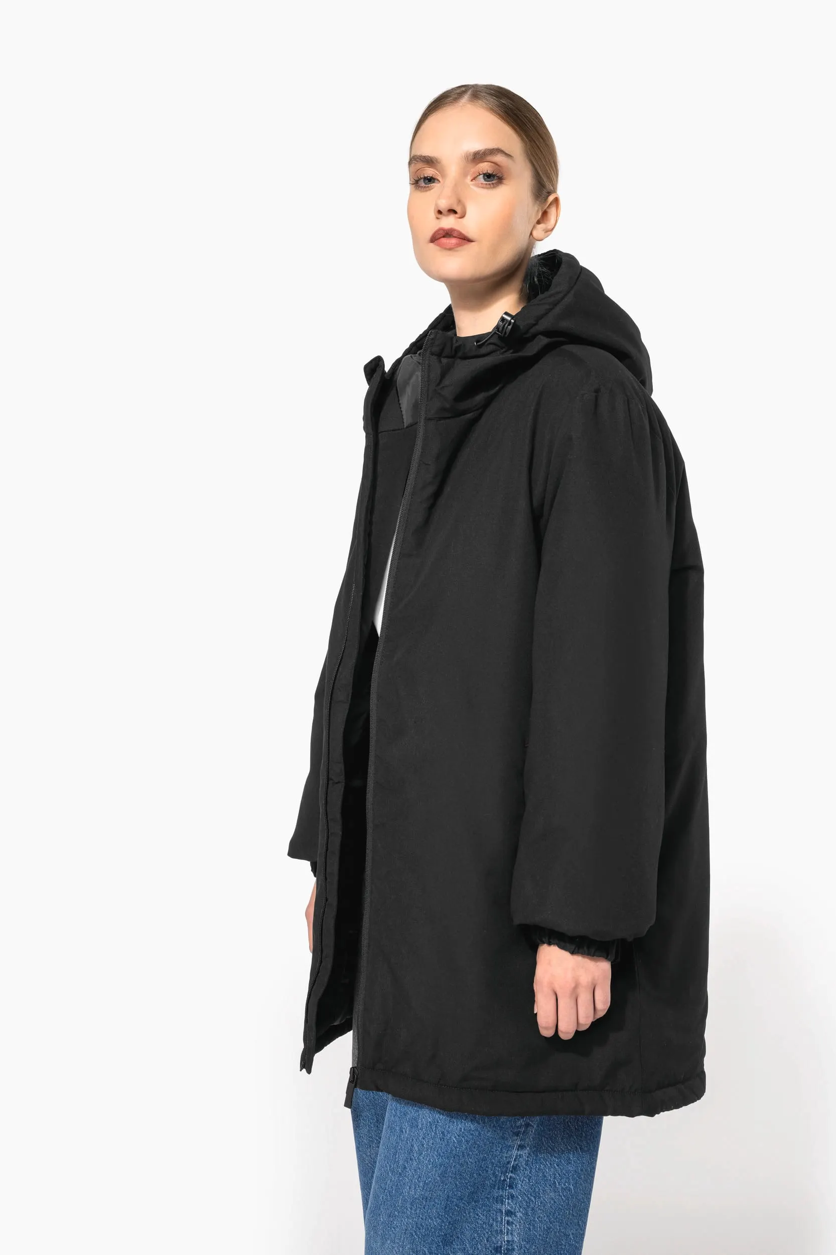 Parka con capucha reciclada unisex