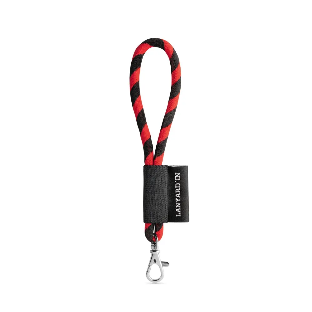 75090. SET Lanyard TUBE Short (Ø 7 mm) con mosquetón de 9 mm