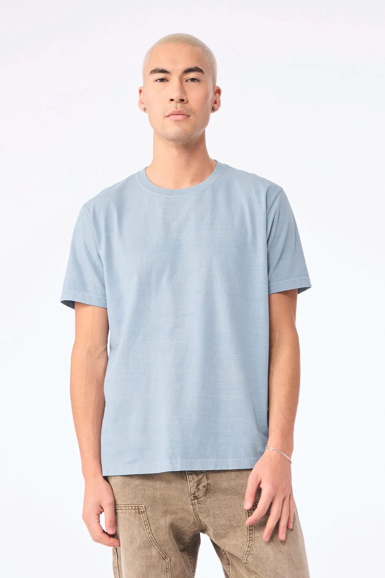 Camiseta de efecto lavado gruesa unisex