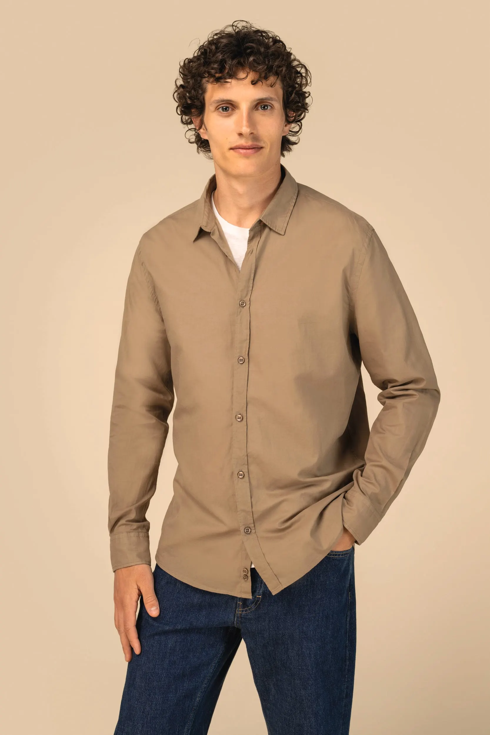 Camisa ecorresponsable hombre