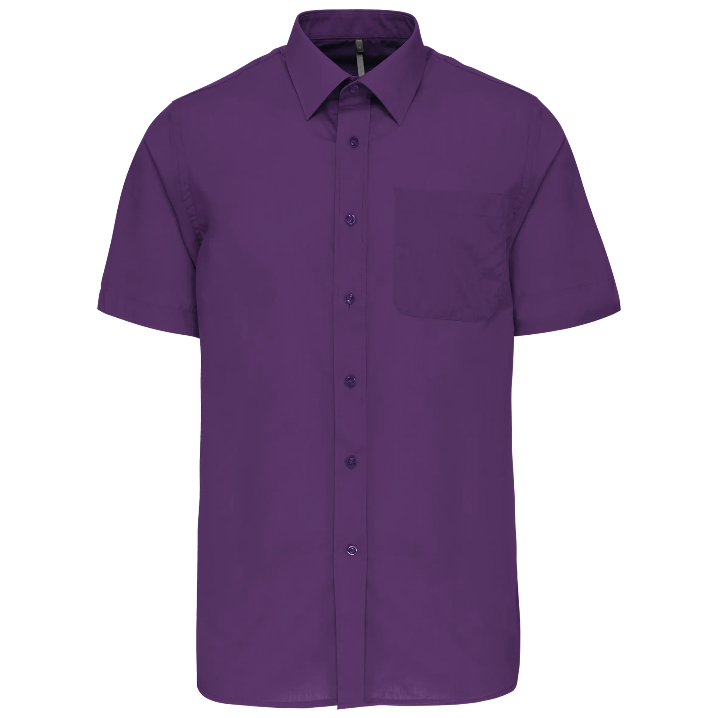 Camisa popelina de polialgodón manga corta de fácil cuidado hombre