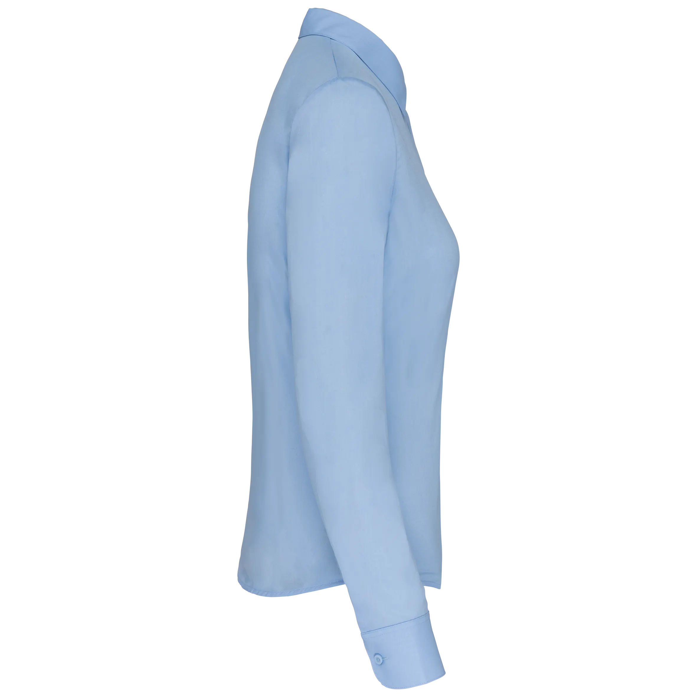 Camisa popelina de polialgodón manga larga mujer