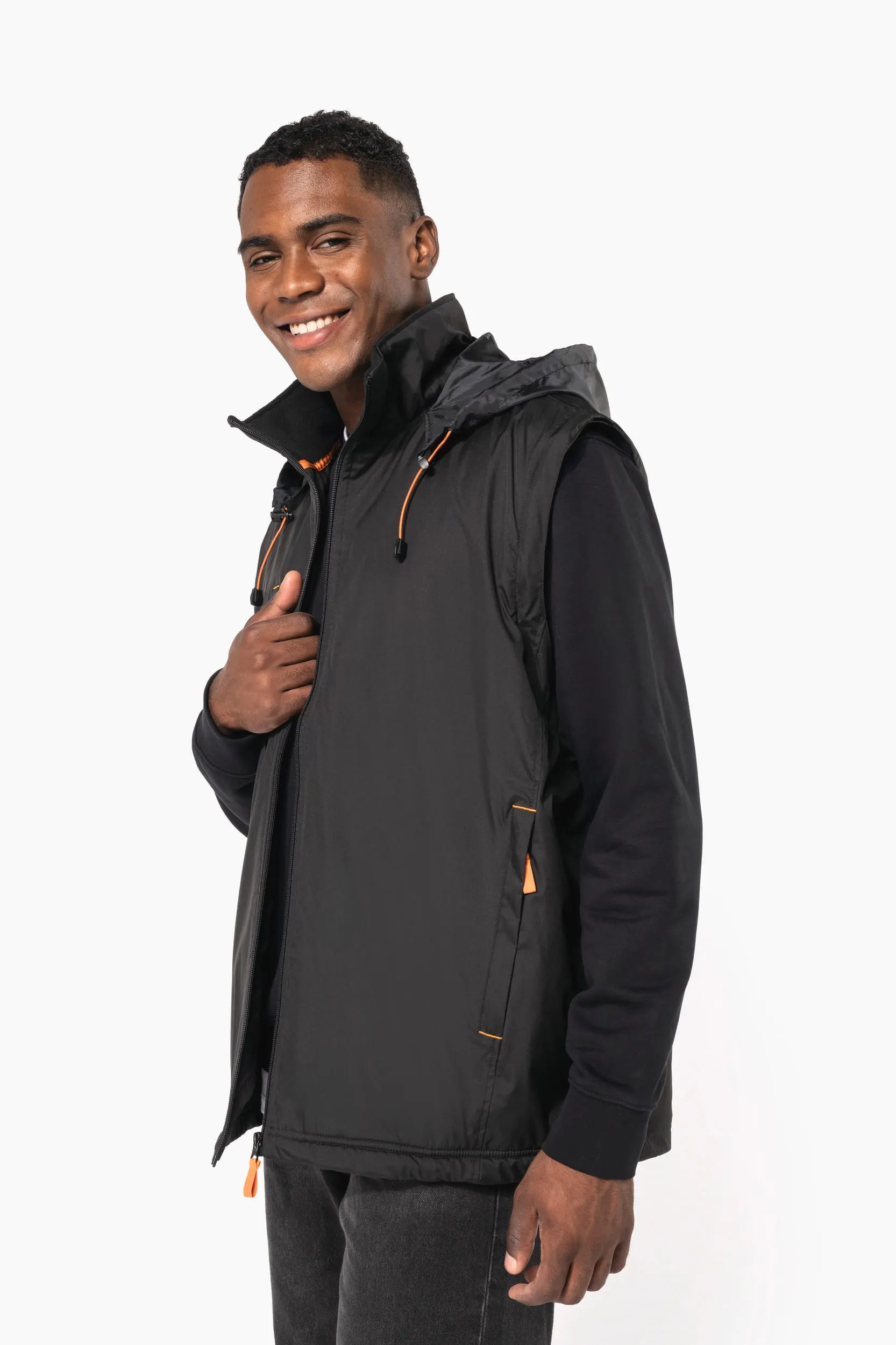 Chaqueta con mangas amovibles hombre