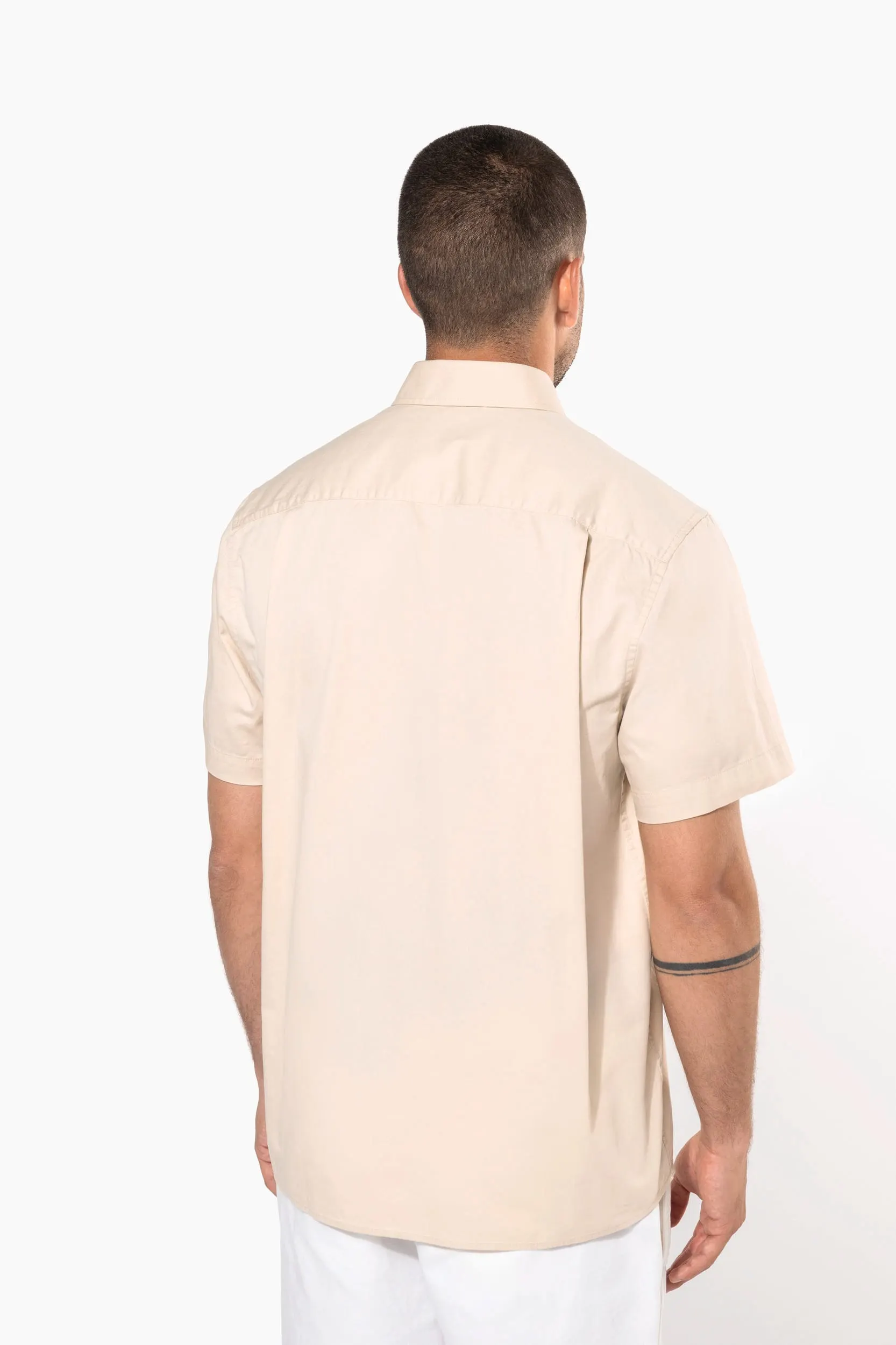 Camisa de algodón Ariana III manga corta hombre
