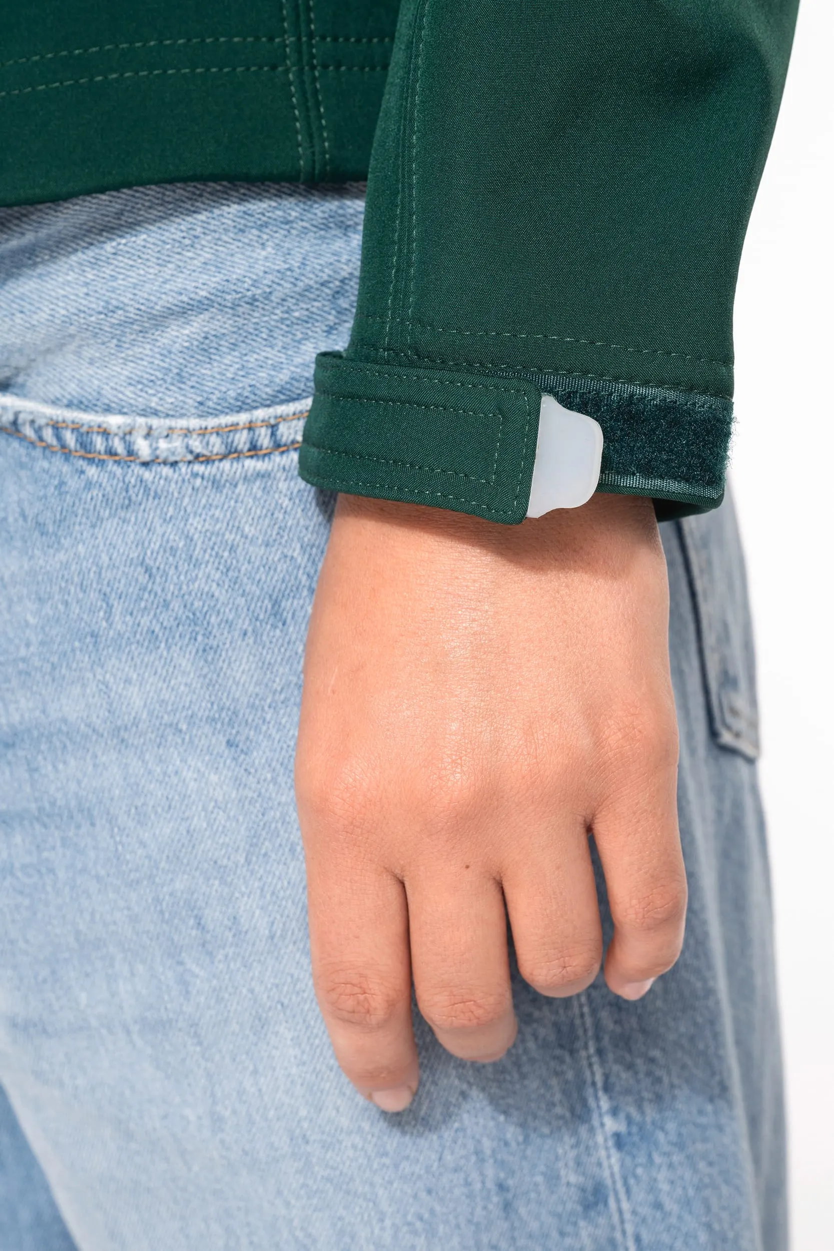 Chaqueta softshell con capucha extraíble mujer