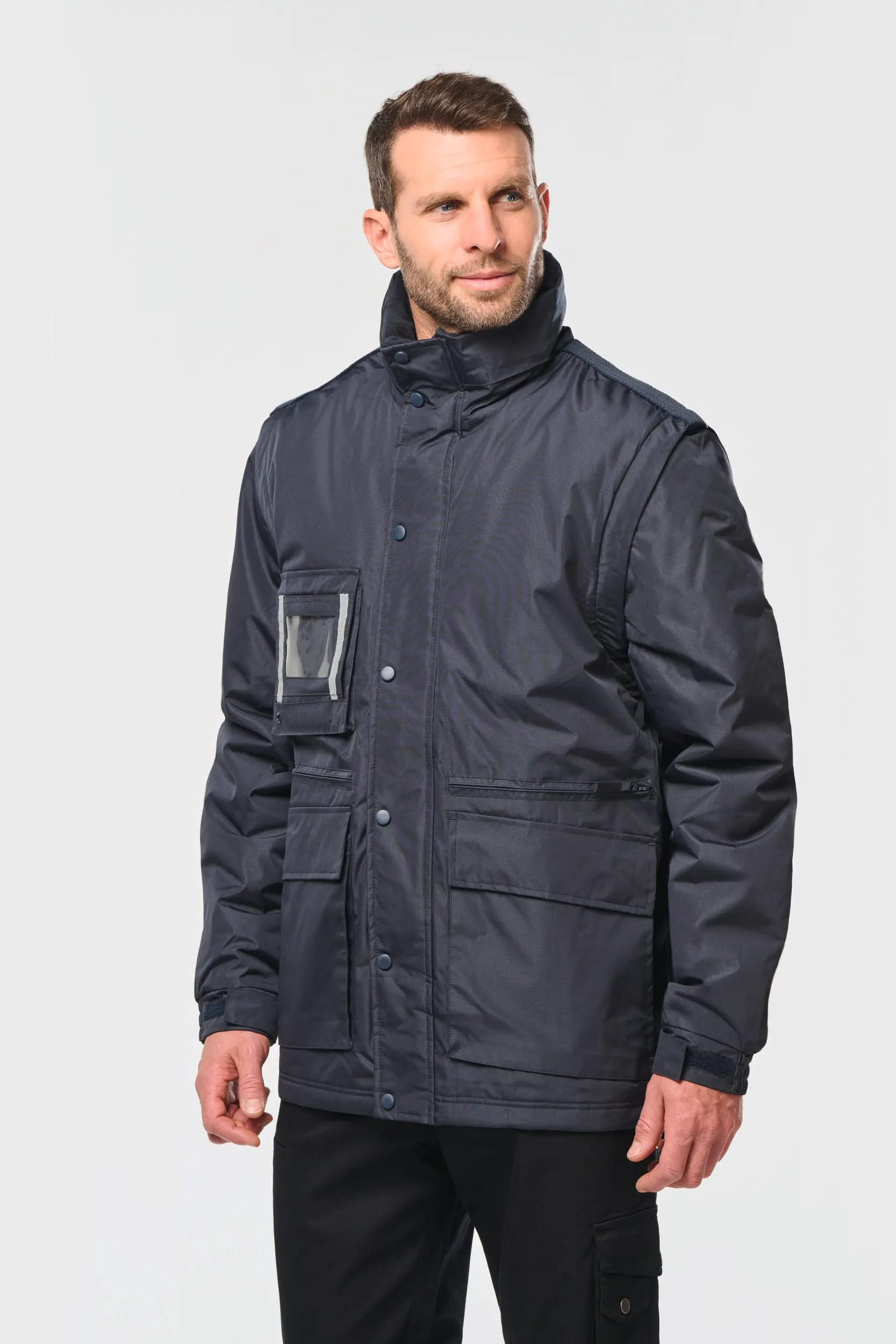 Parka workwear con mangas amovibles hombre