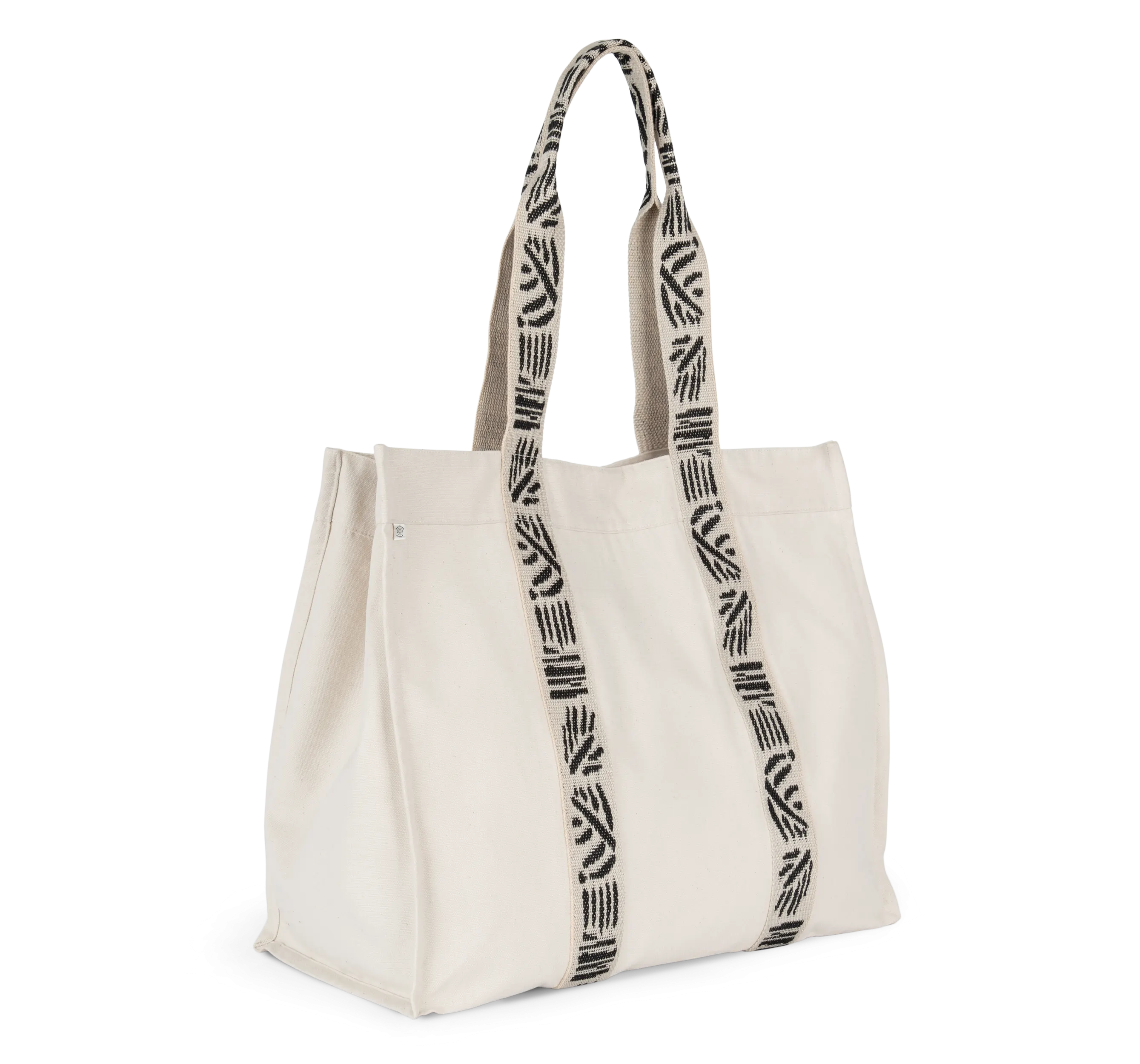 Bolsa shopper de fuelle grande reciclada