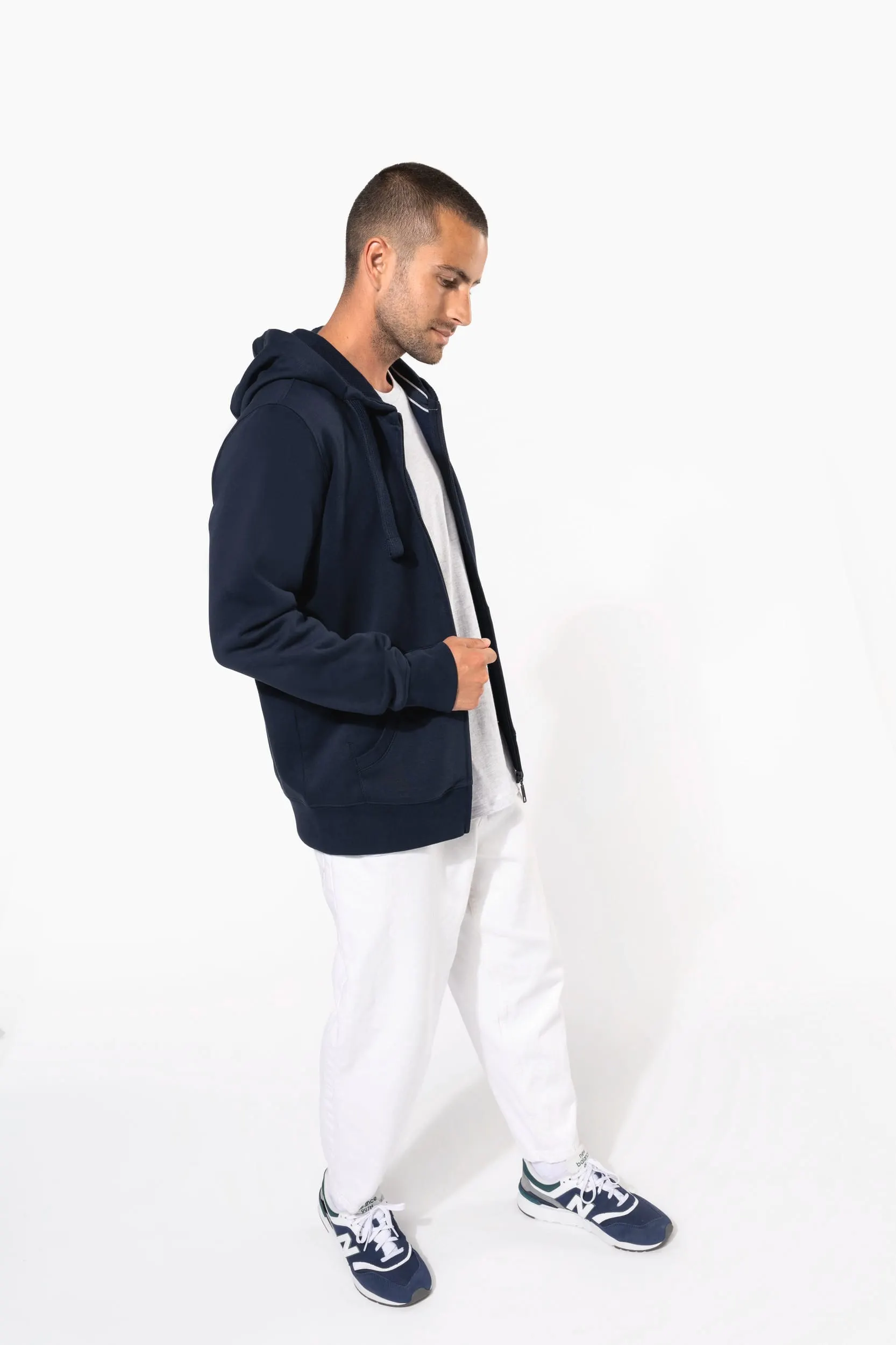Sudadera con capucha y cremallera