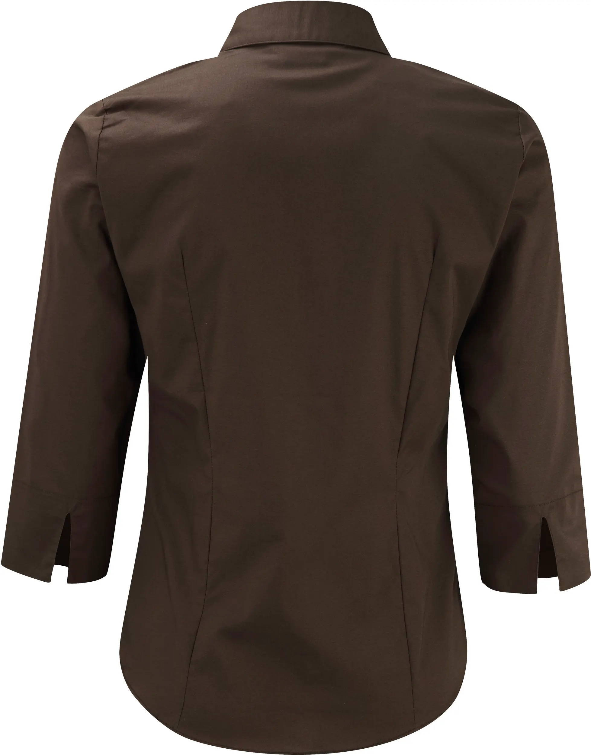 Camisa entallada mangas 3/4 mujer