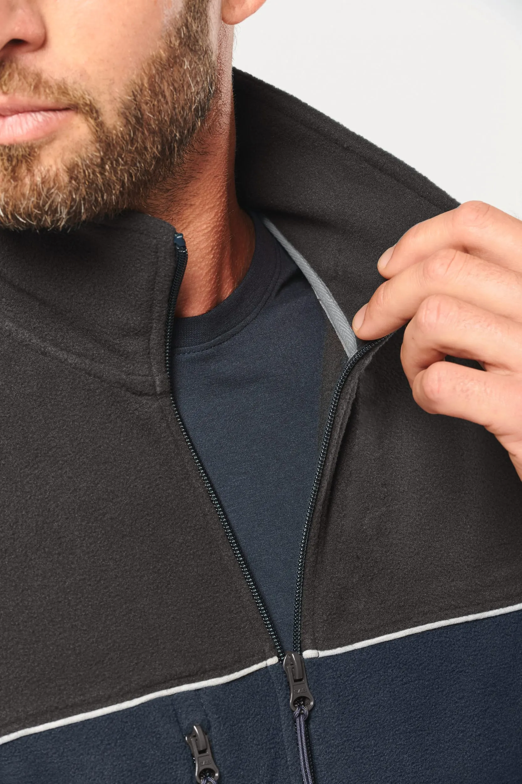 Chaqueta micropolar bicolor ecorresponsable - Unisex