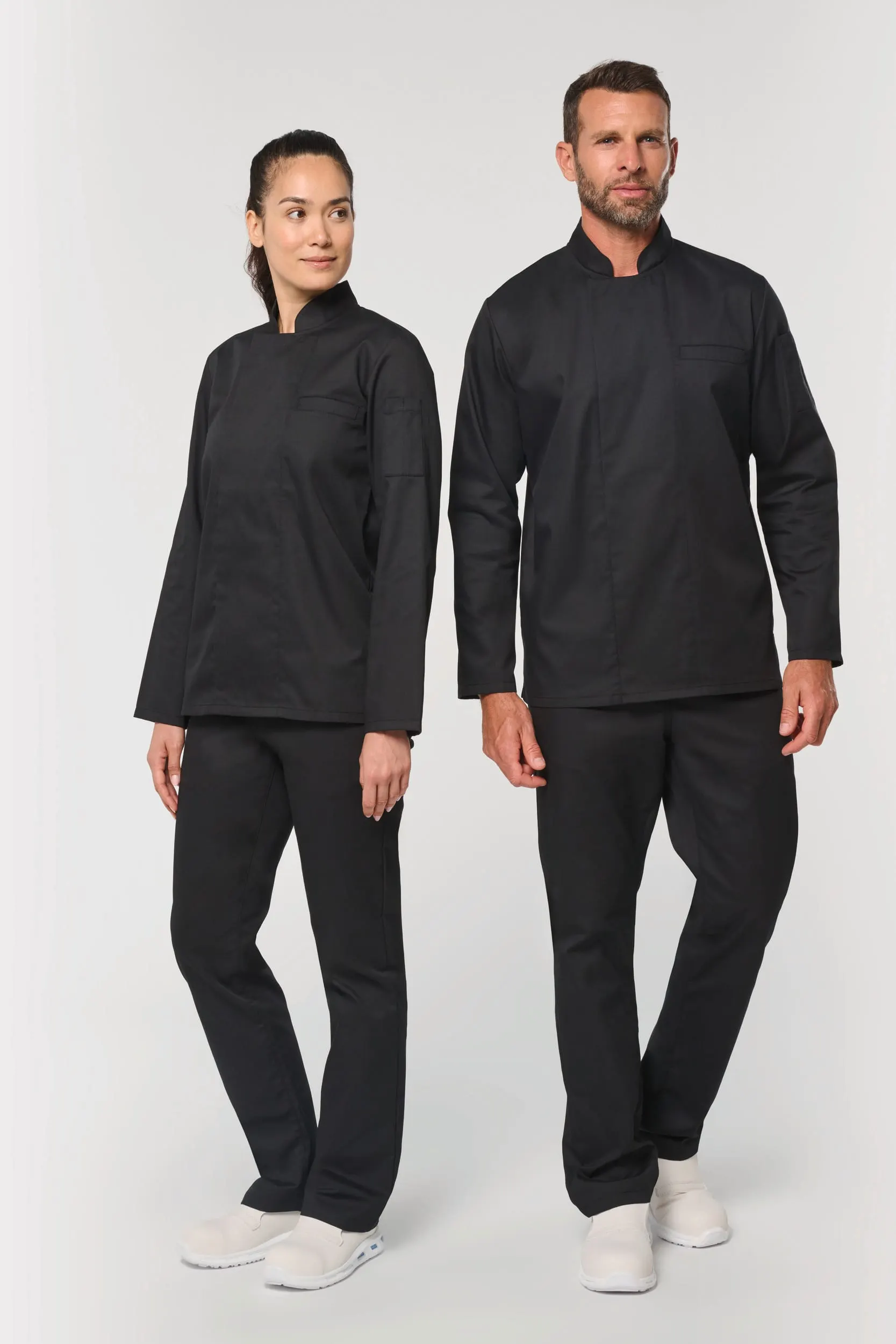 Chaqueta de cocina ecorresponsable de manga larga unisex