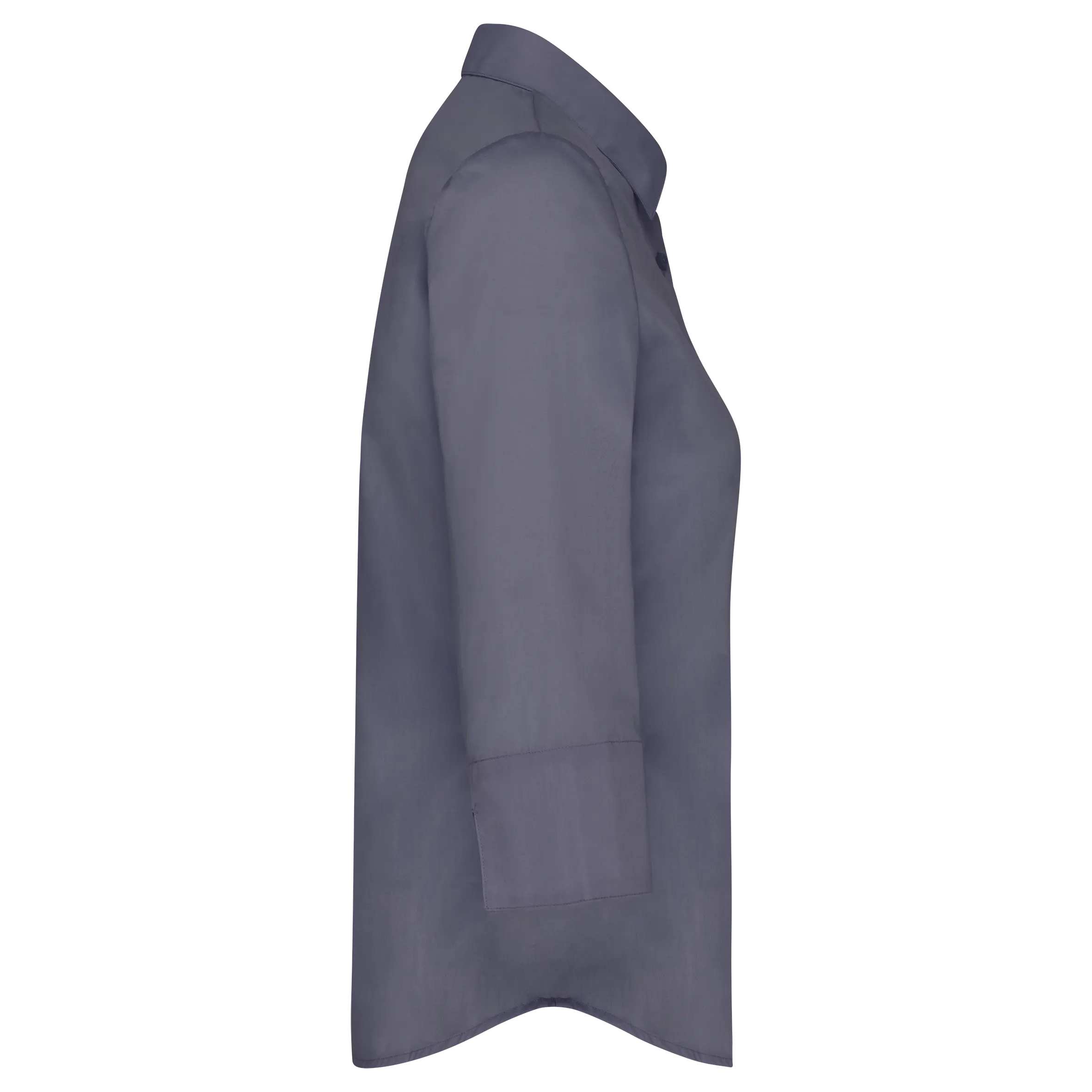 Camisa popelina de polialgodón manga 3/4 de fácil cuidado mujer
