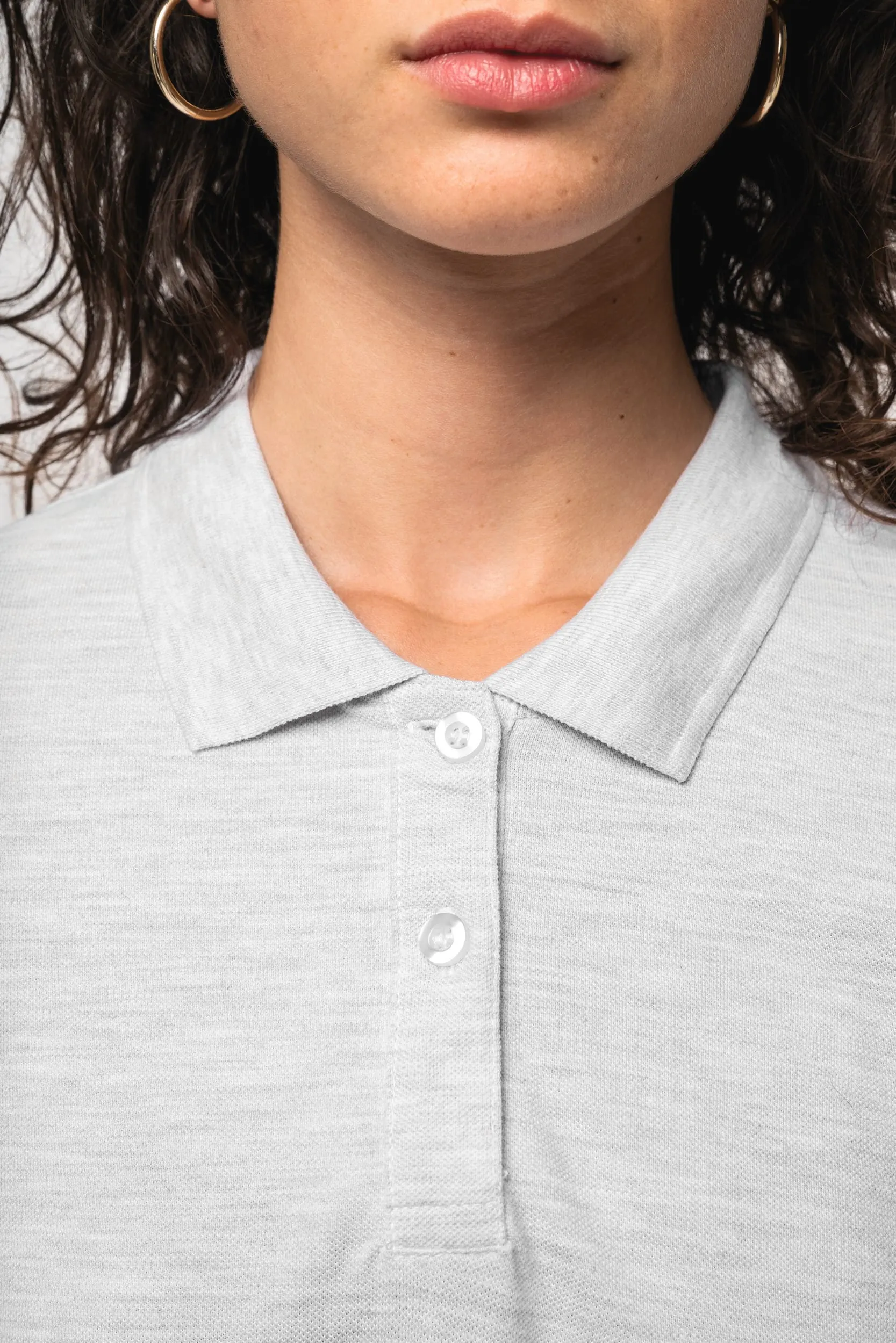 Polo manga larga mujer