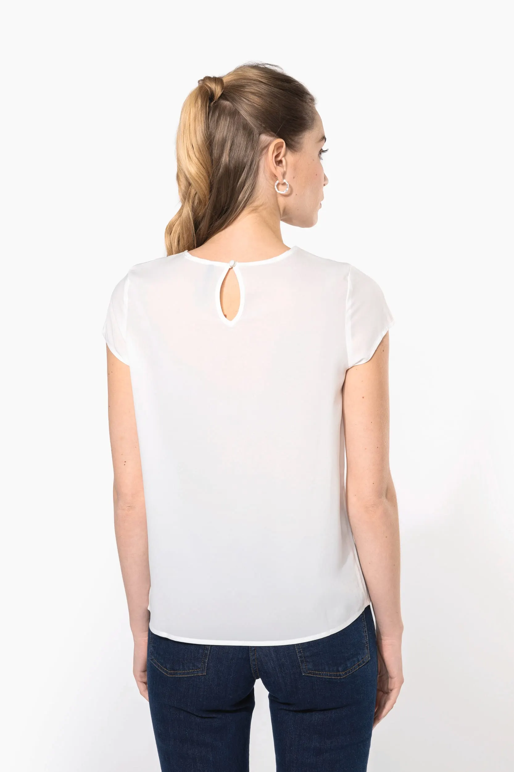 Blusa crepe mujer