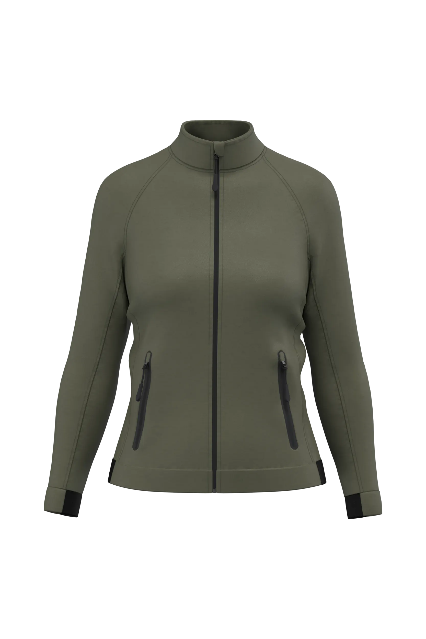 Chaqueta cuello alto mujer