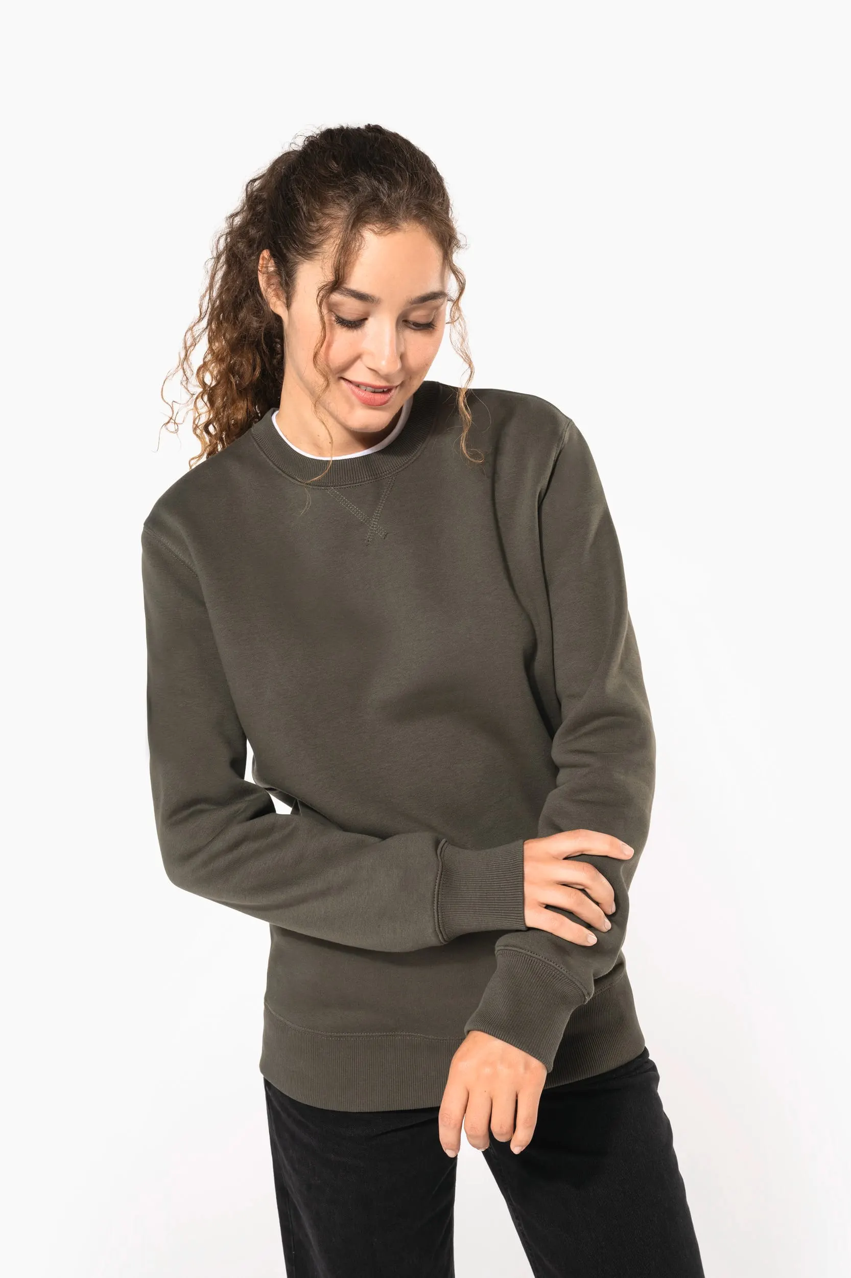 Sudadera cuello redondo