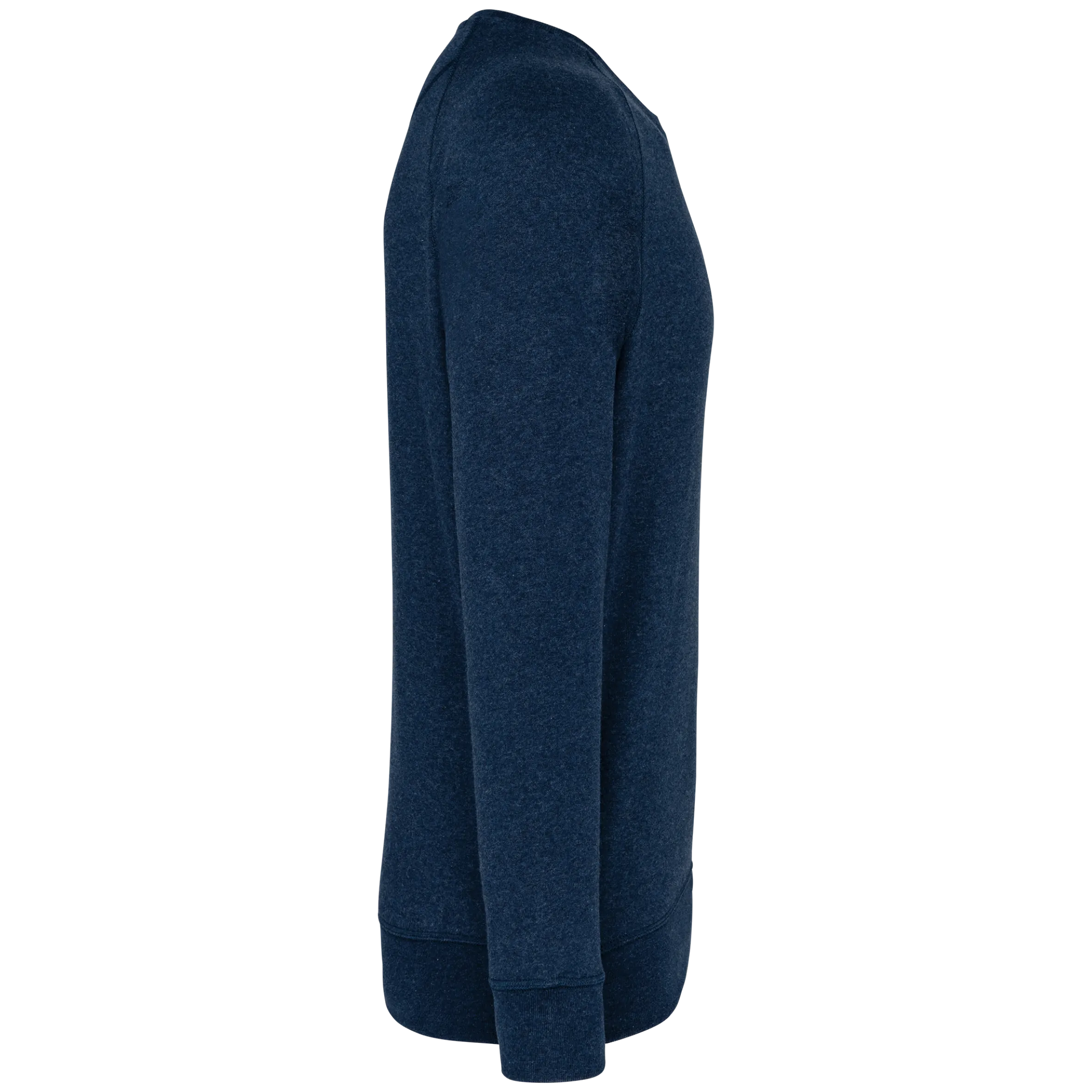 Sudadera algodón orgánico con cuello redondo y mangas raglán de hombre