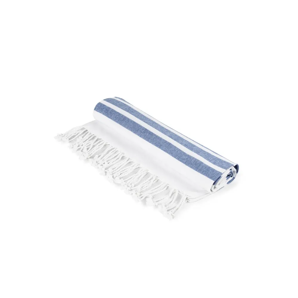 SARDENHA. Toalla de playa de algodón (70% reciclado) y poliéster (30% reciclado) (180 g/m²)