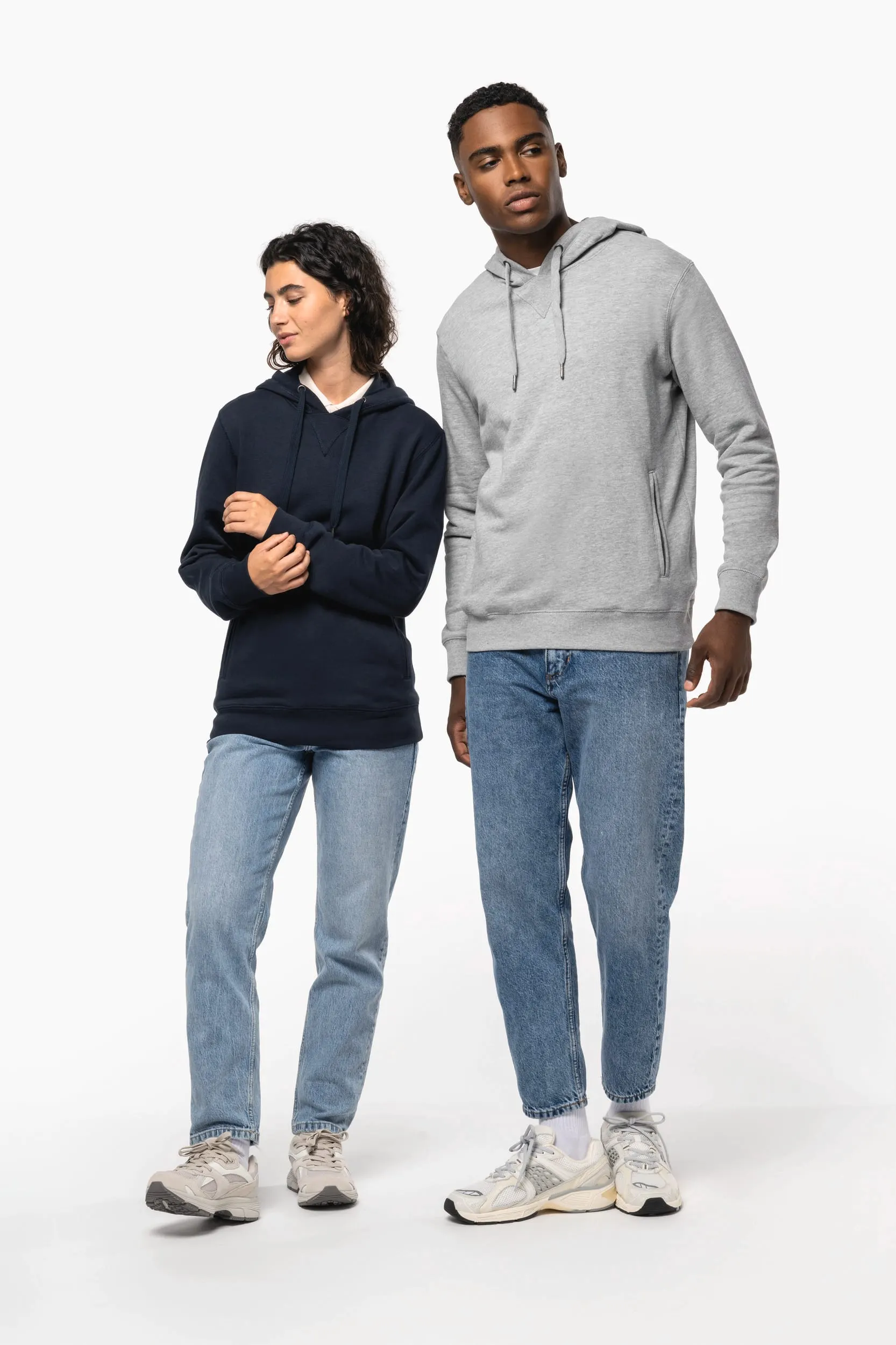 Sudadera ecorresponsable french terry capucha - Unisex