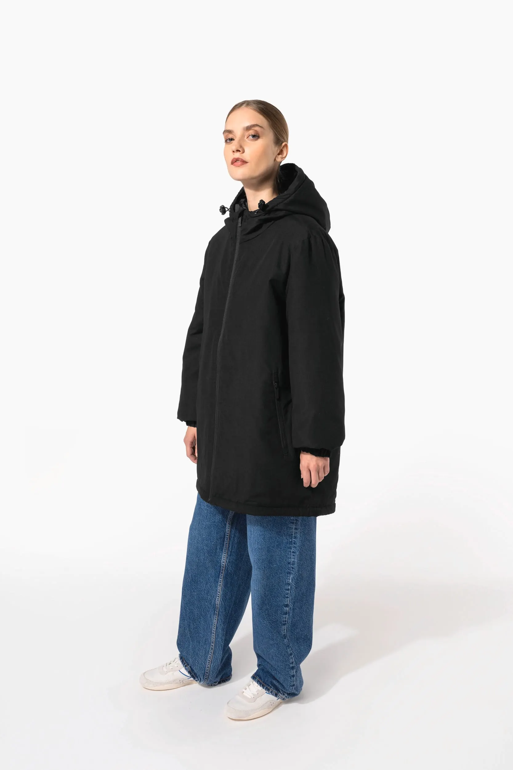 Parka con capucha reciclada unisex