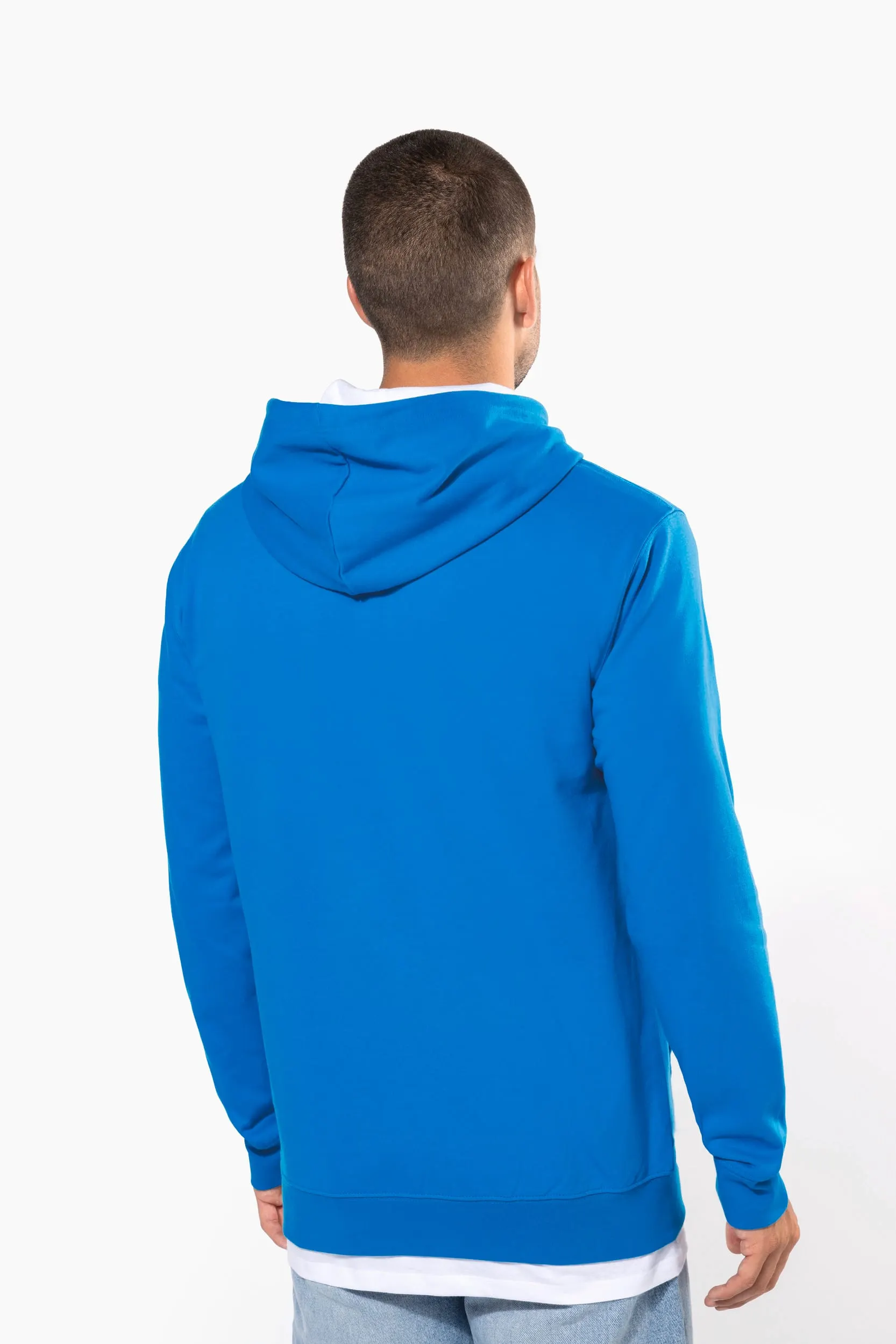 Sudadera capucha contrastada hombre