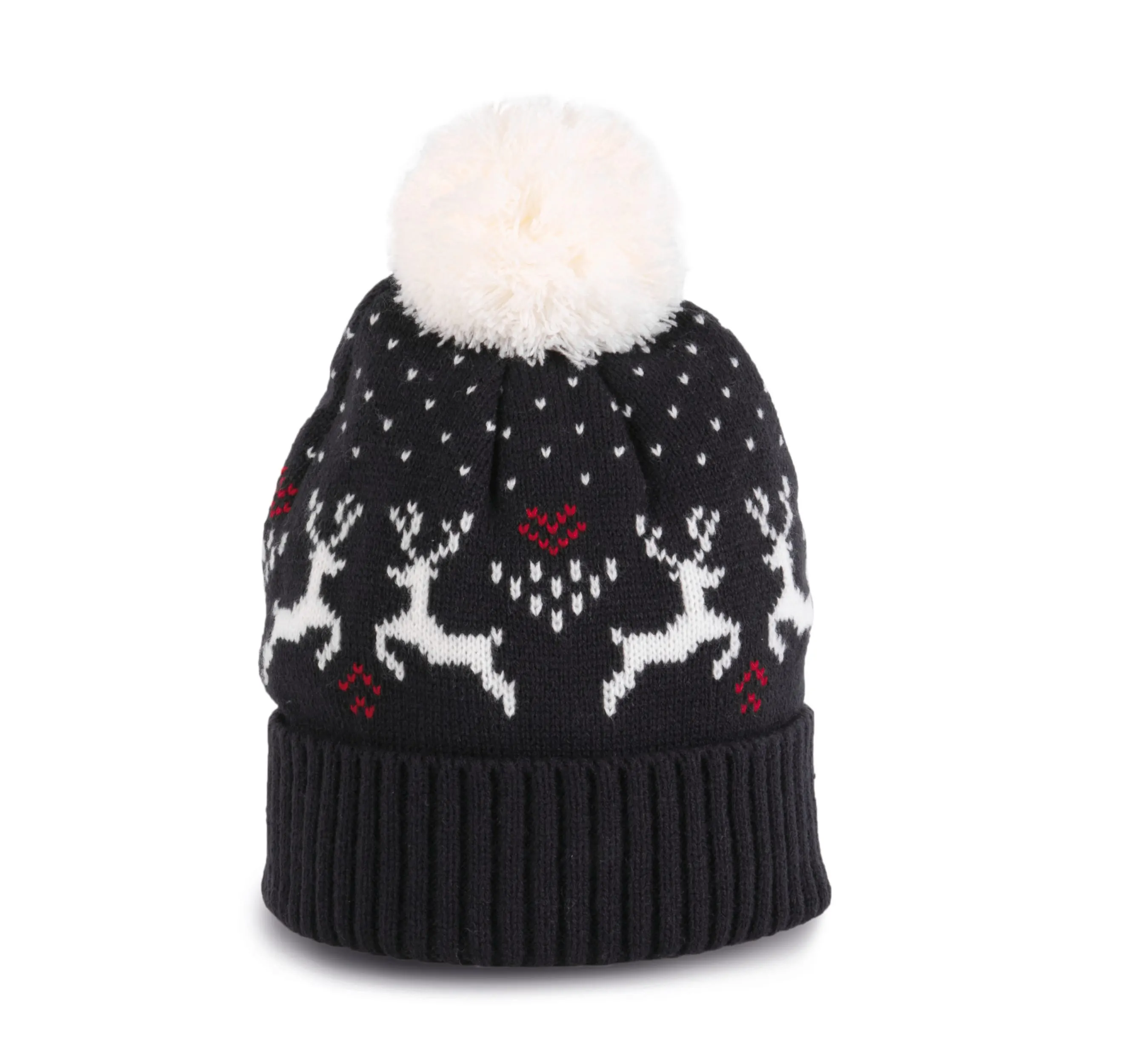 Gorro de Navidad con diseño de renos