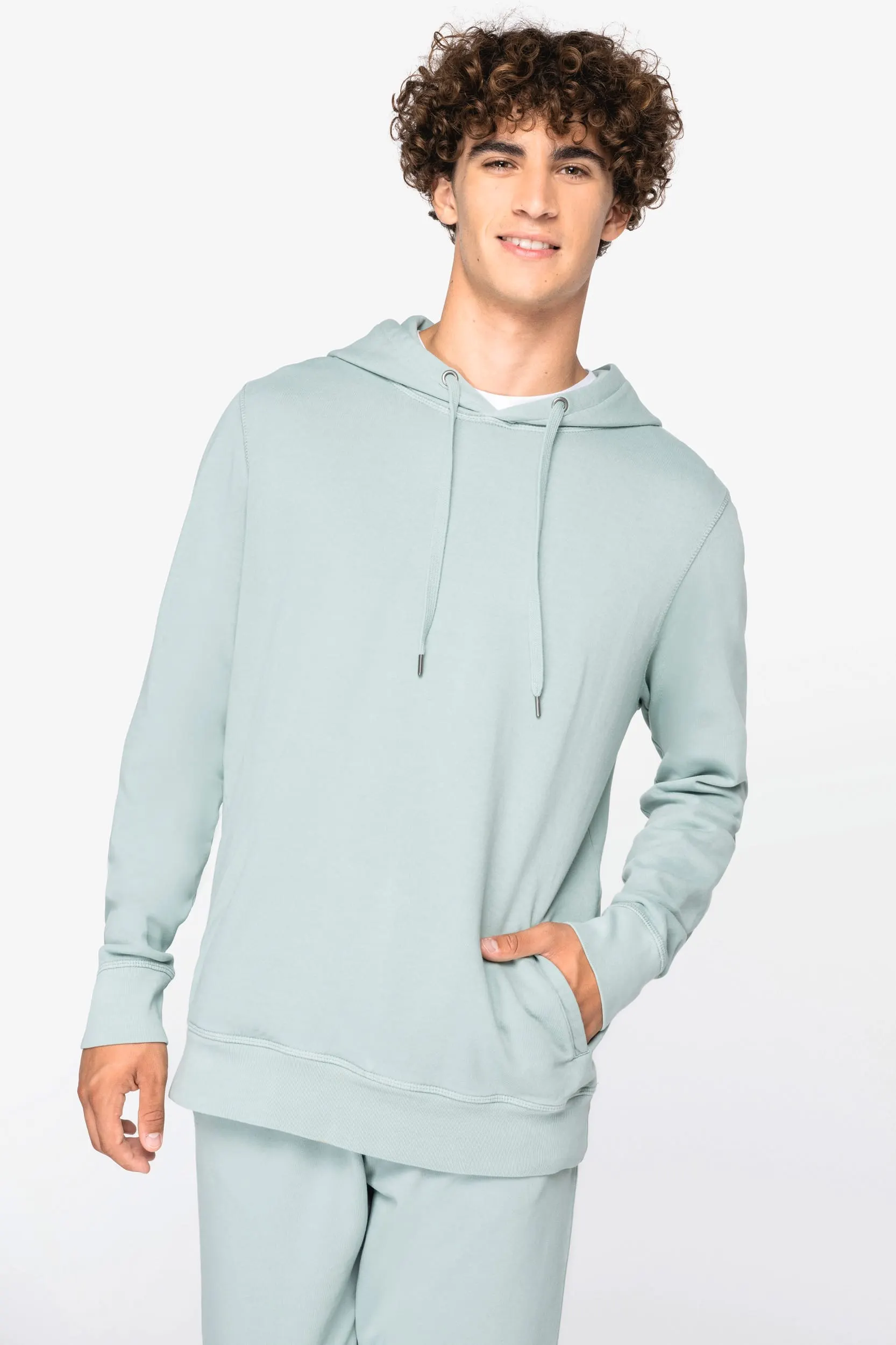 Sudadera ecorresponsable con capucha French Terry unisex