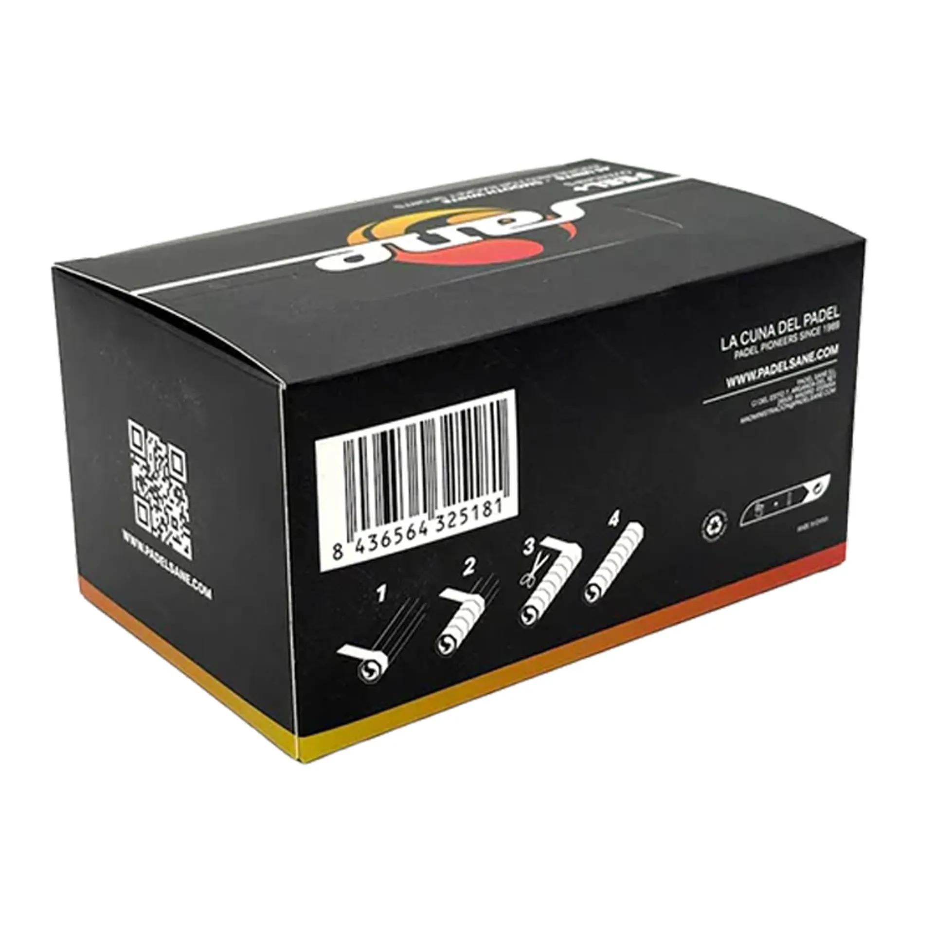 CAJA DE 45 OVERGRIPS SANE FEEL LISOS BLANCOS